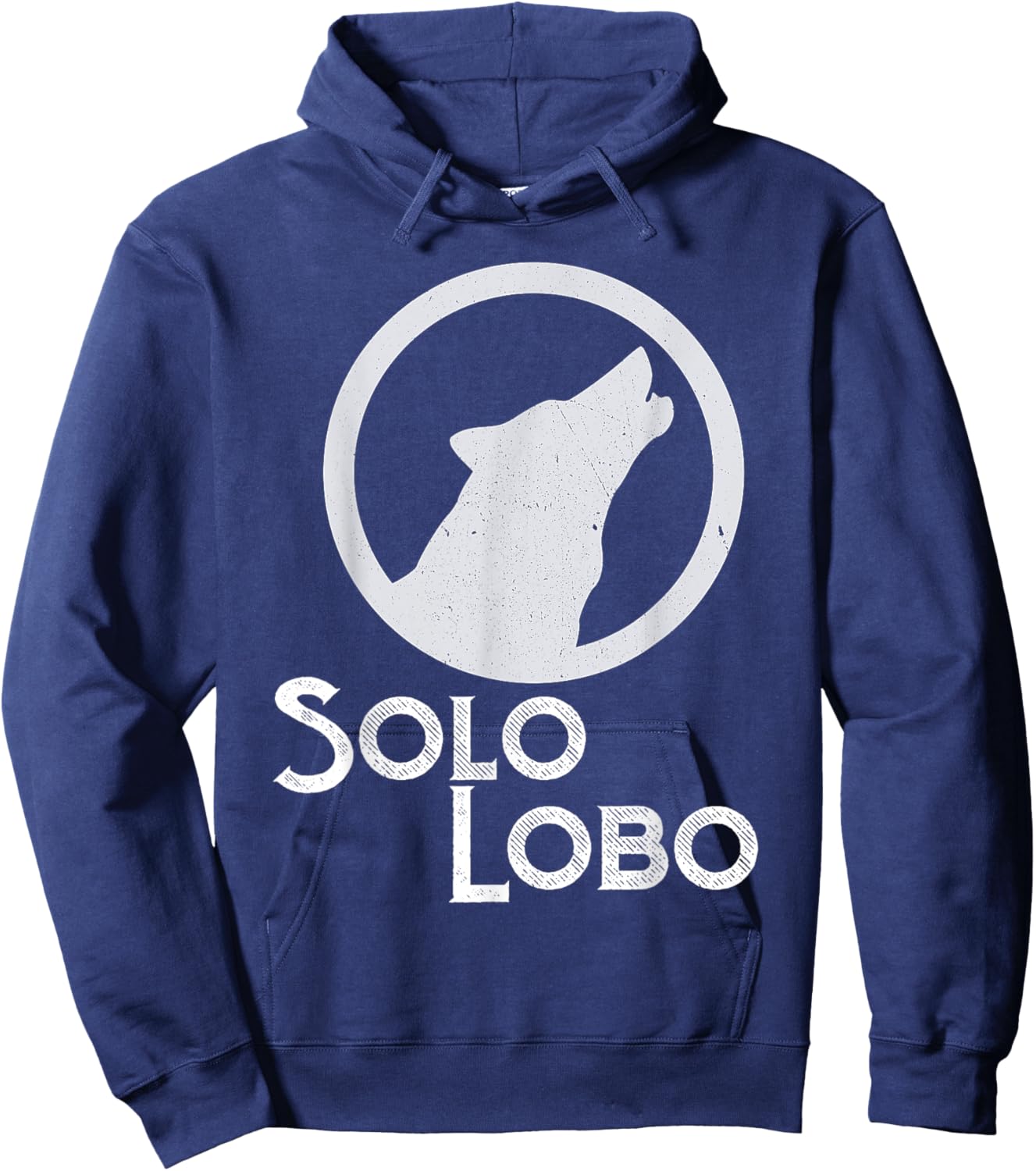 Lone Wolf Solo Lobo Individual Nonconformist Hoodie - Hoodie | Navy