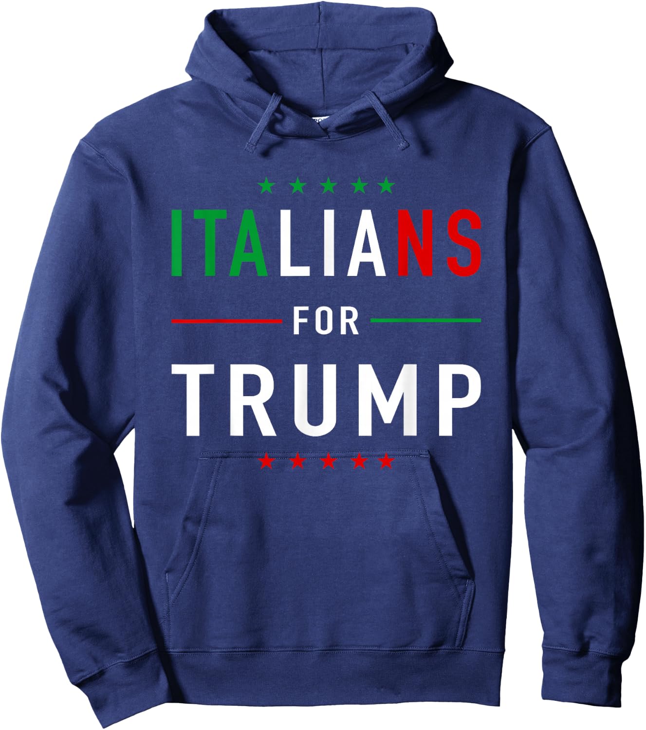 Italians For Trump Pro Trump Italiano Supporter Hoodie - Hoodie | Navy