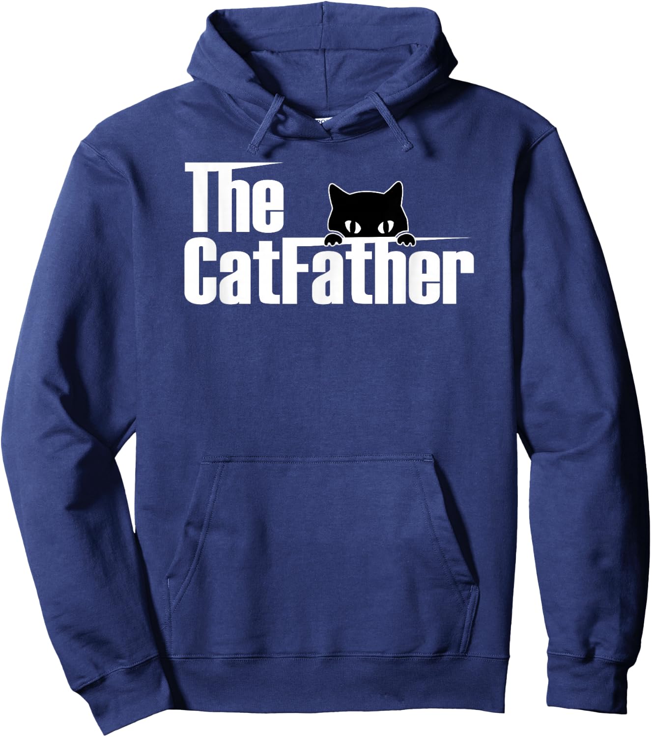The Catfather | Funny Cute Cat Father Hoodie - Hoodie | Navy