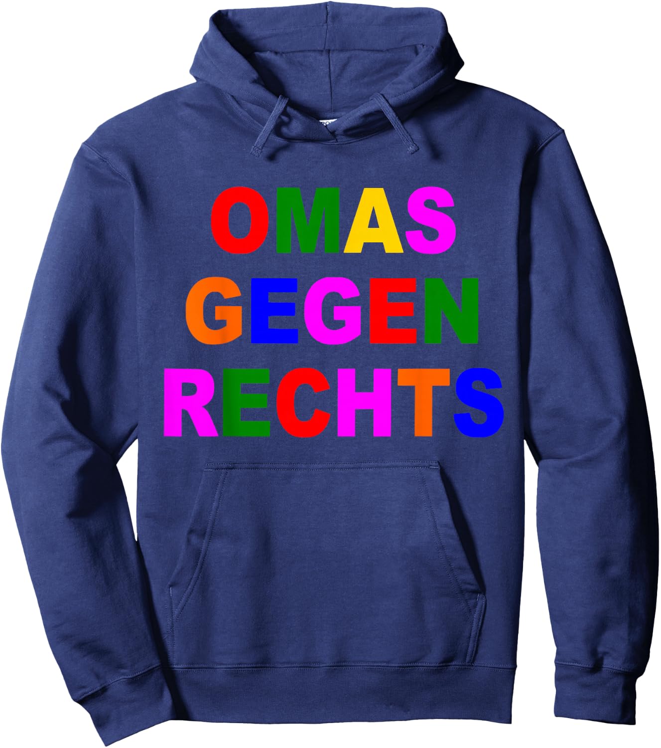 OMAS GEGEN RECHTS , black Hoodie - Hoodie | Navy