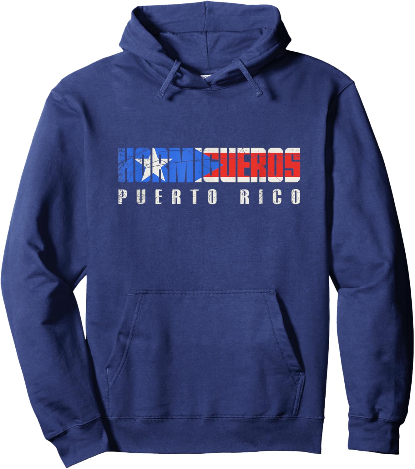Hormigueros Puerto Rico, Puerto Rican flag Hoodie - Hoodie | Navy