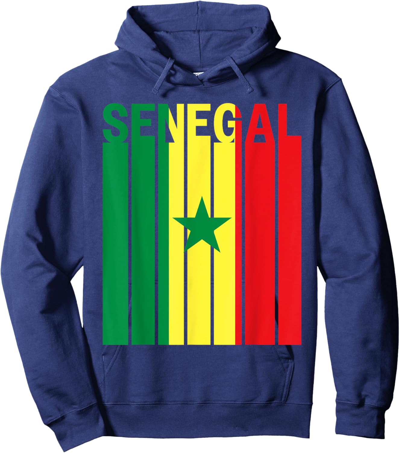 Senegal Flag Hoodie - Hoodie | Navy