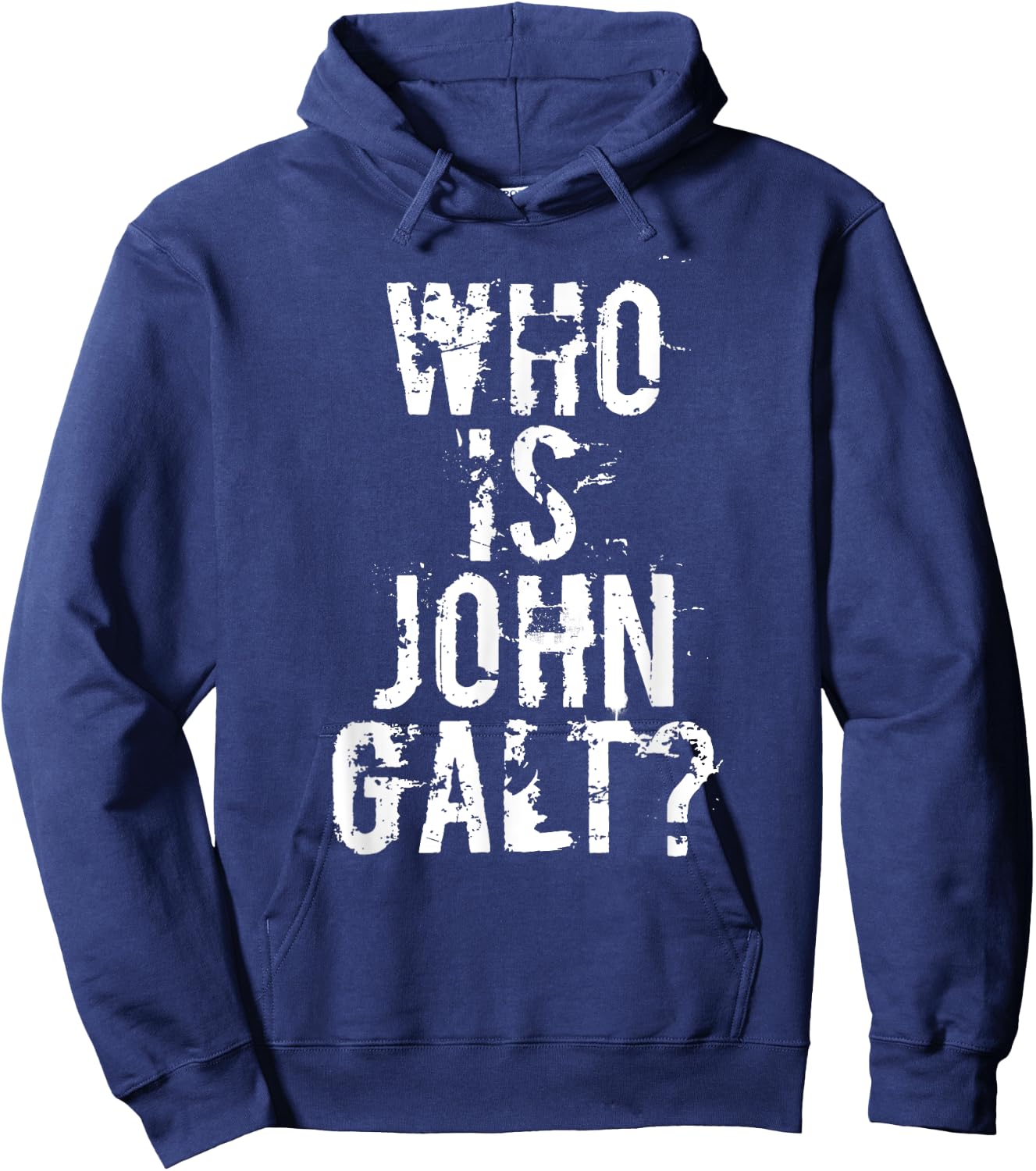 Who is John Galt T Shirt Hoodie - Hoodie | Navy