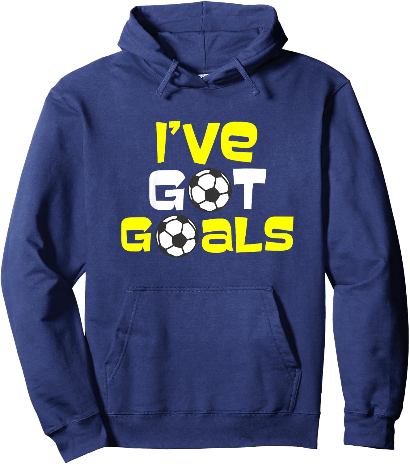 Kids I've Got Goals Soccer Goal Boys Girls Hoodie - Hoodie | Navy