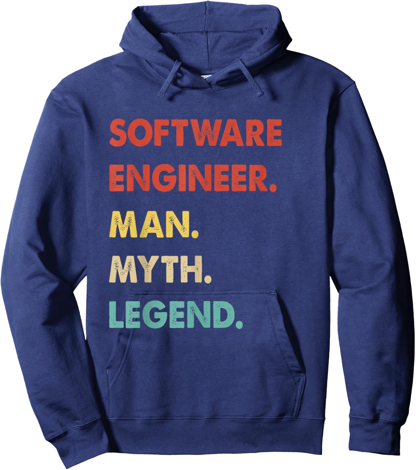 Software Engineer Man Myth Legend Hoodie - Hoodie | Navy