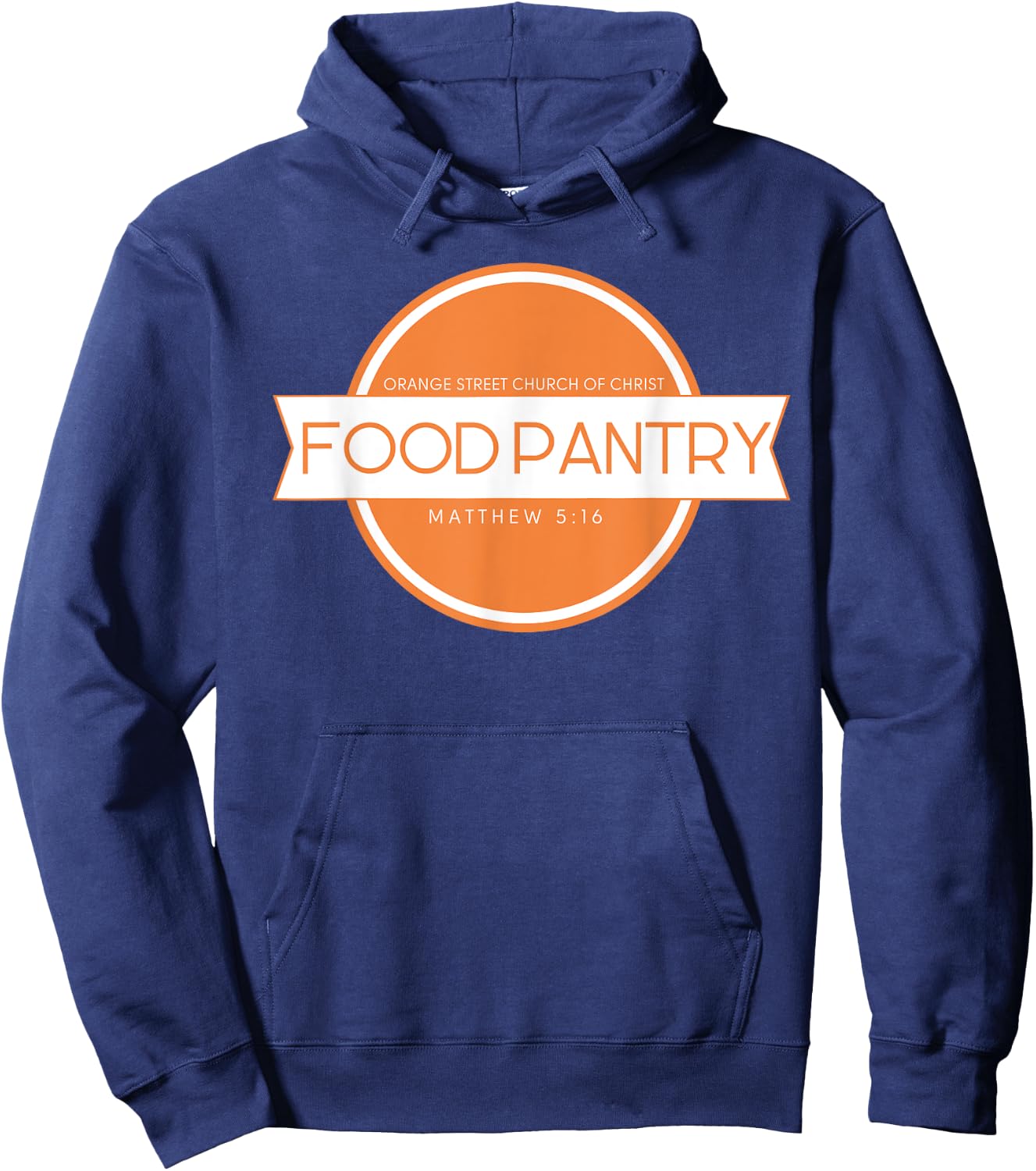 Orange Street Church of Christ Food Pantry Hoodie - Hoodie | Navy