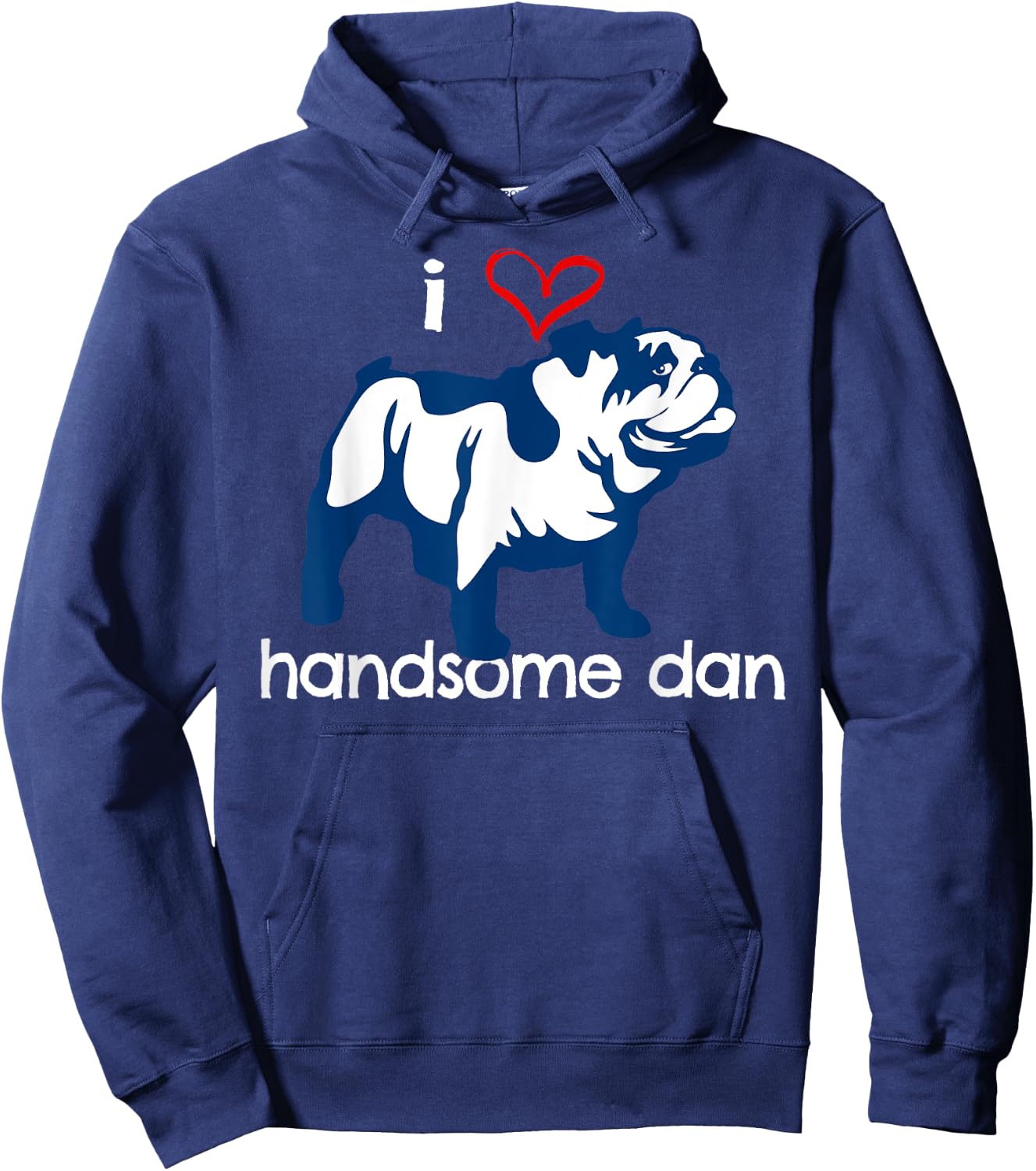 I Love Handsome Dan Hoodie - Hoodie | Navy