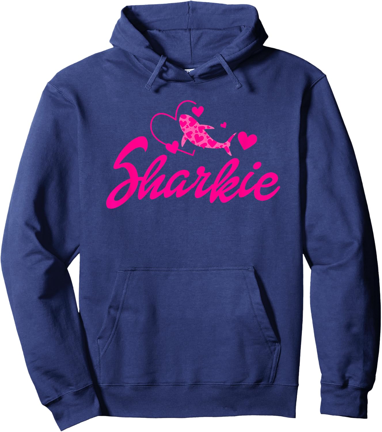 Cute Shark Kids Funny Shark Hoodie - Hoodie | Navy