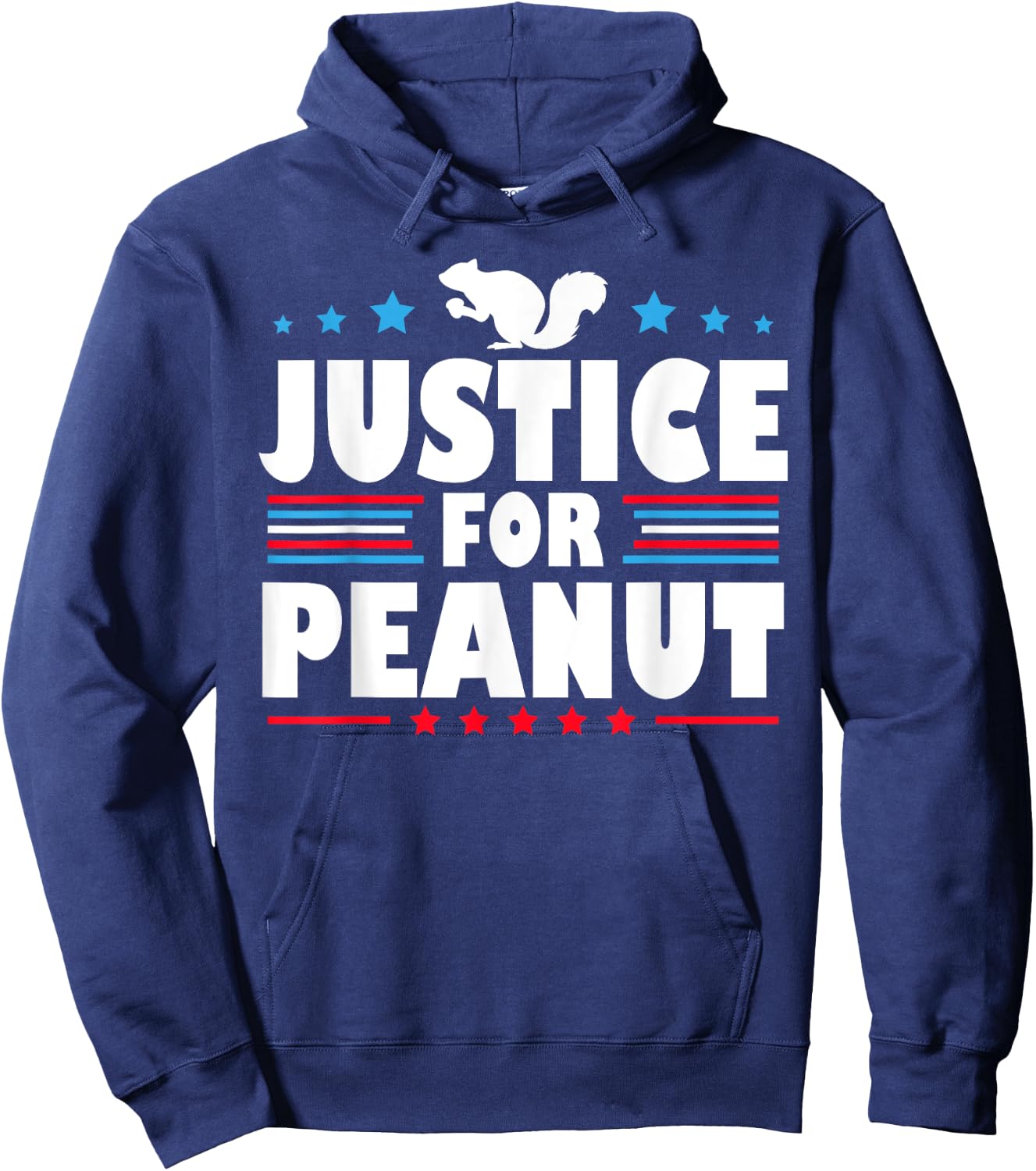 Justice For Peanut The Squirrel Hoodie - Hoodie | Navy
