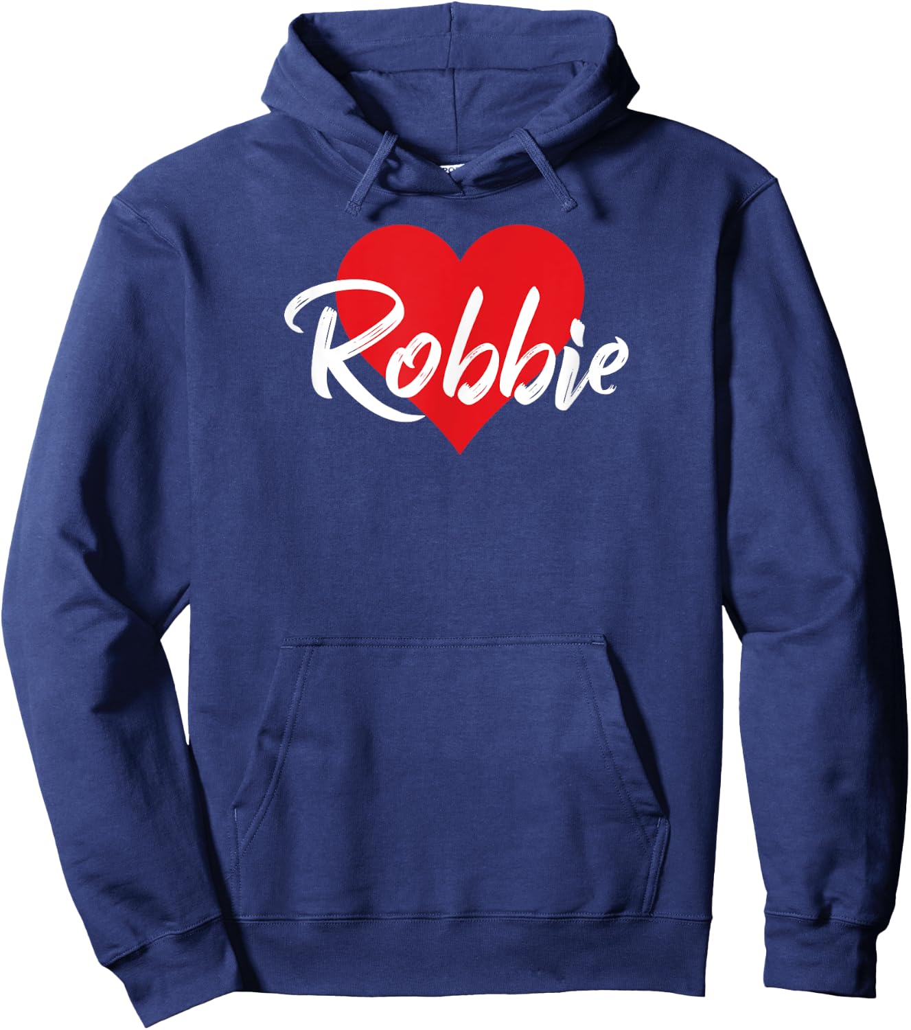 mit Aufschrift I Love Robbie, mit Herz Hoodie - Hoodie | Navy