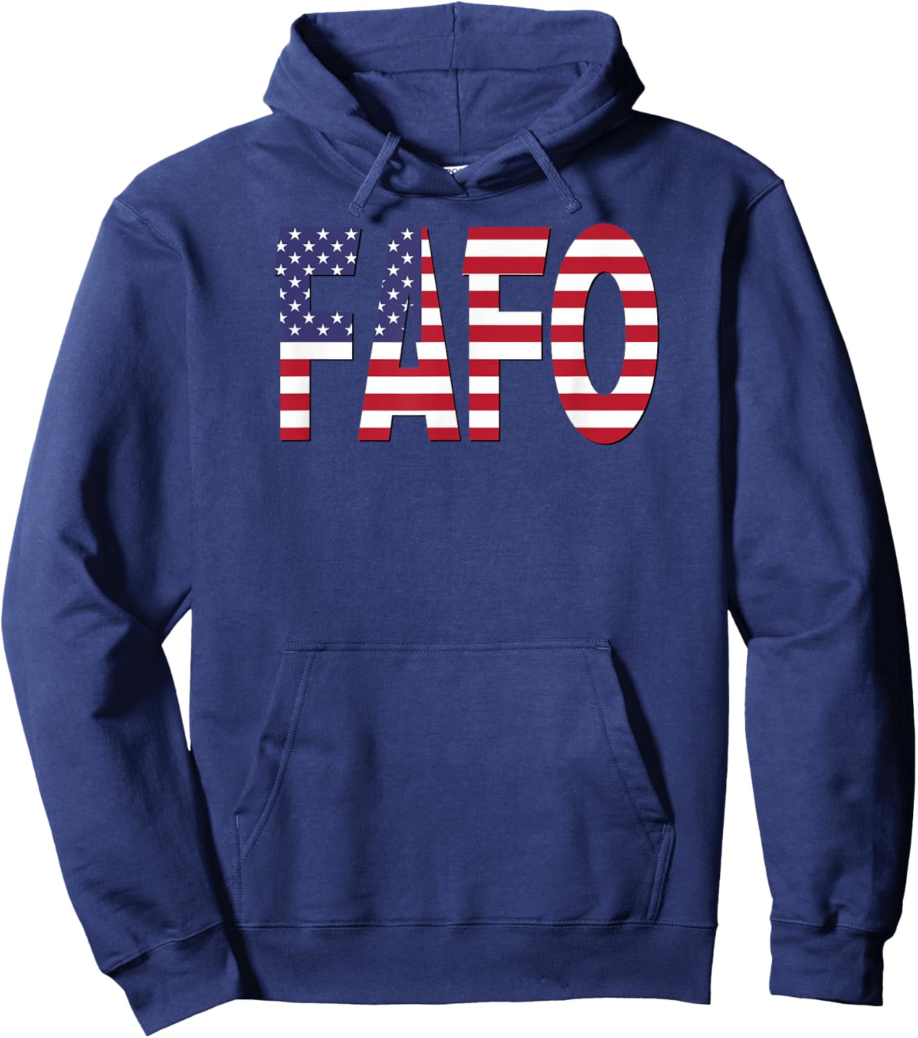 FAFO American Flag Hoodie - Hoodie | Navy