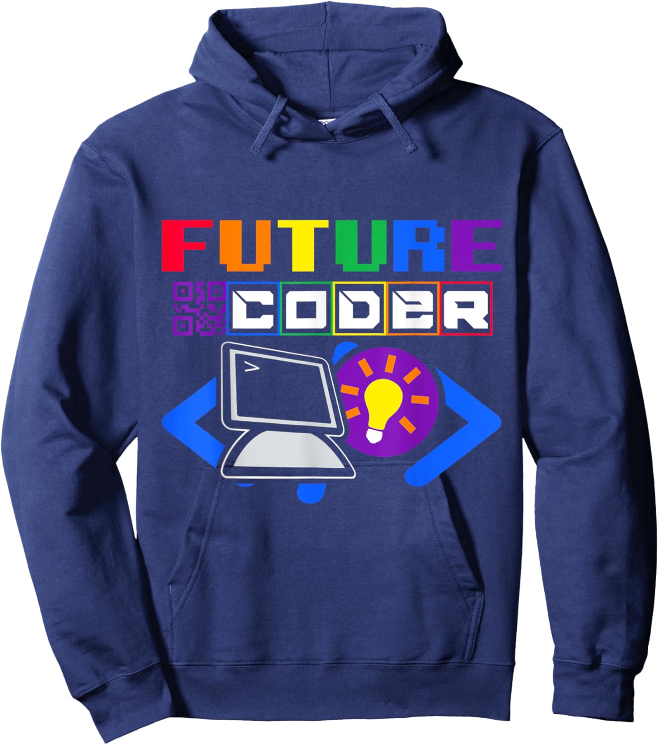 Future Coder Kid's Computer Career Hoodie - Hoodie | Navy