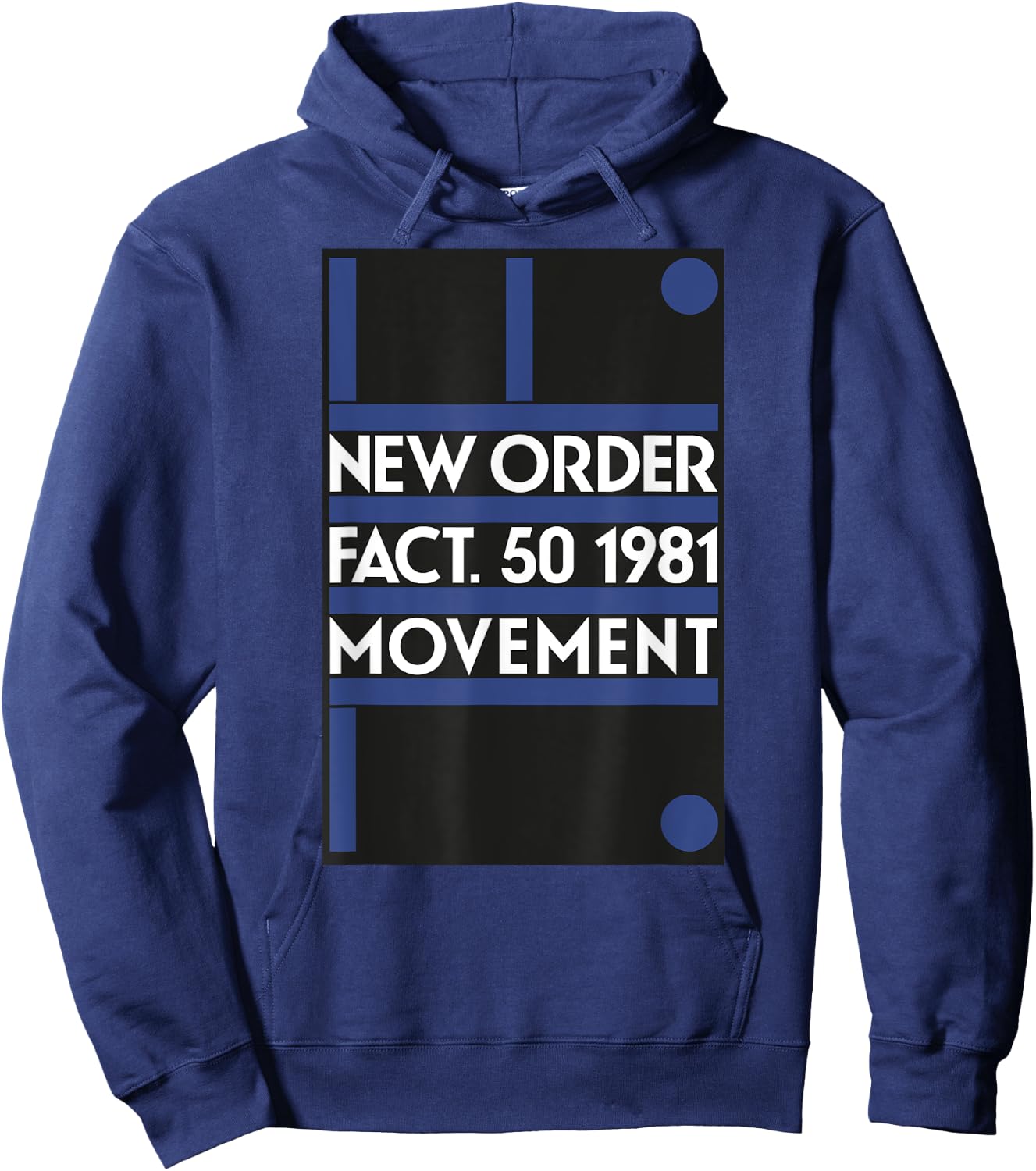 New Order Movement Fact 50 Hoodie - Hoodie | Navy