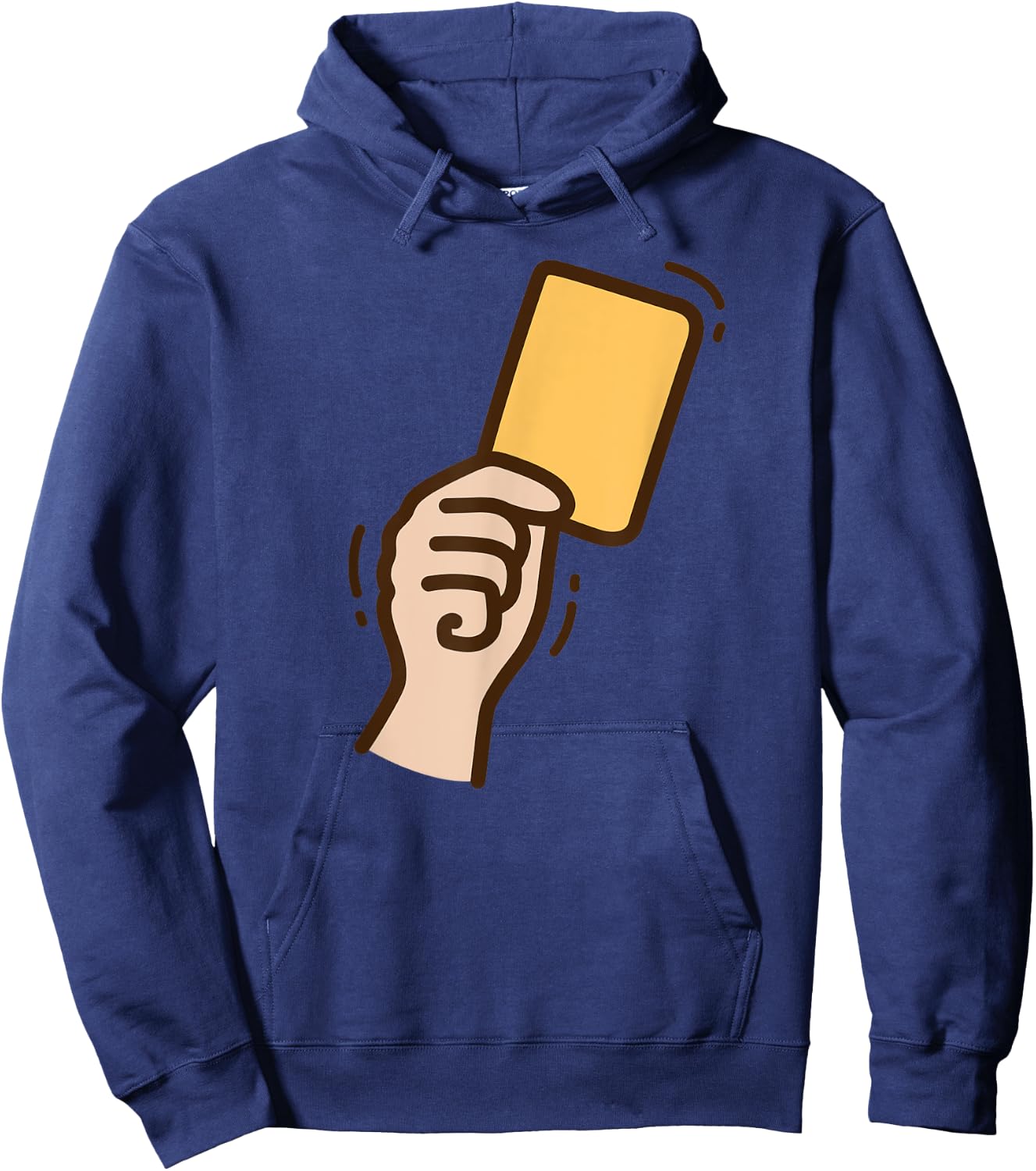 Funny Soccer Yellow Card Hoodie - Hoodie | Navy