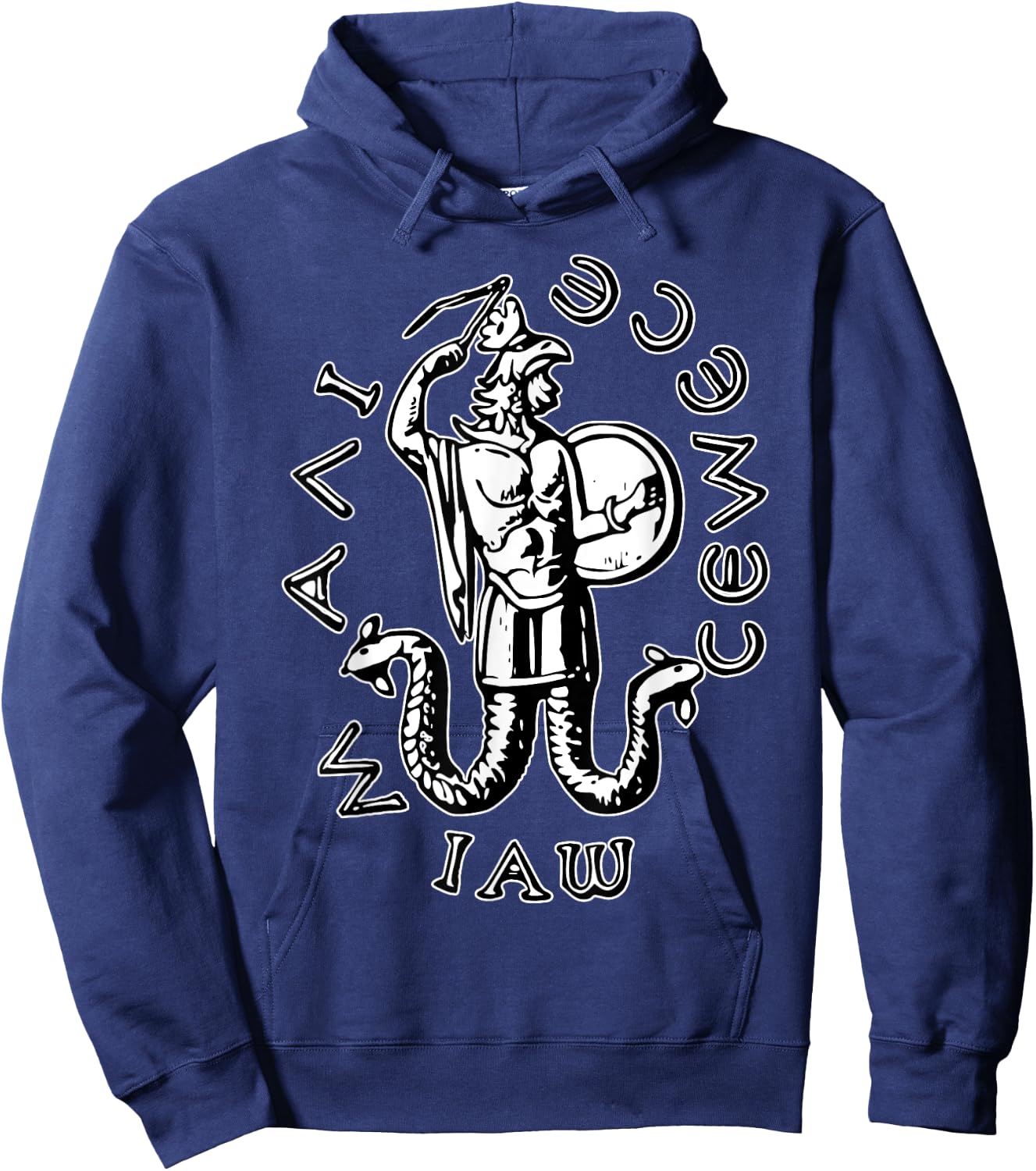 Abraxas God IAO, God GAIO Black Hoodie - Hoodie | Navy