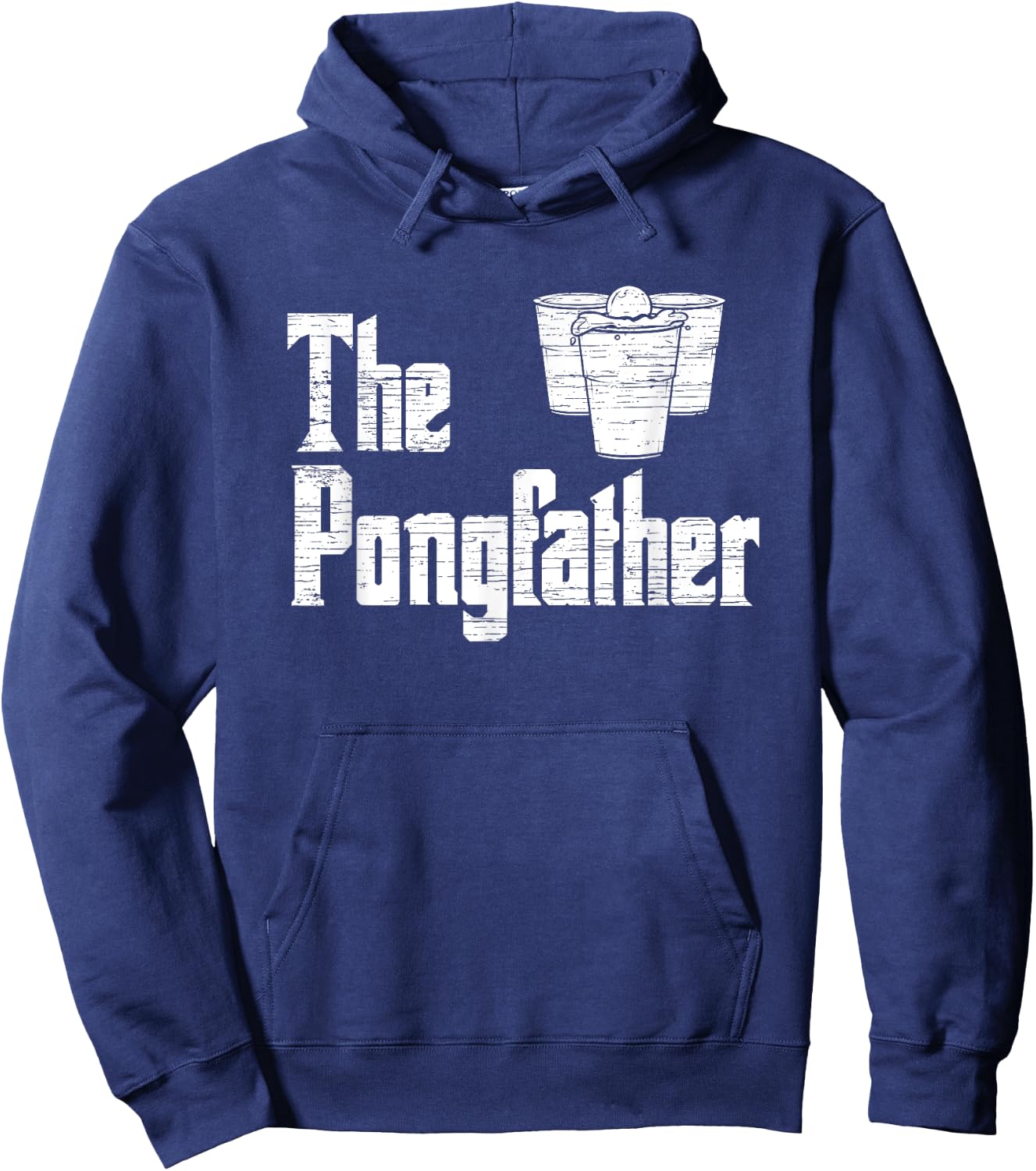 The Pong Father - Funny Beer Pong Hoodie - Hoodie | Navy
