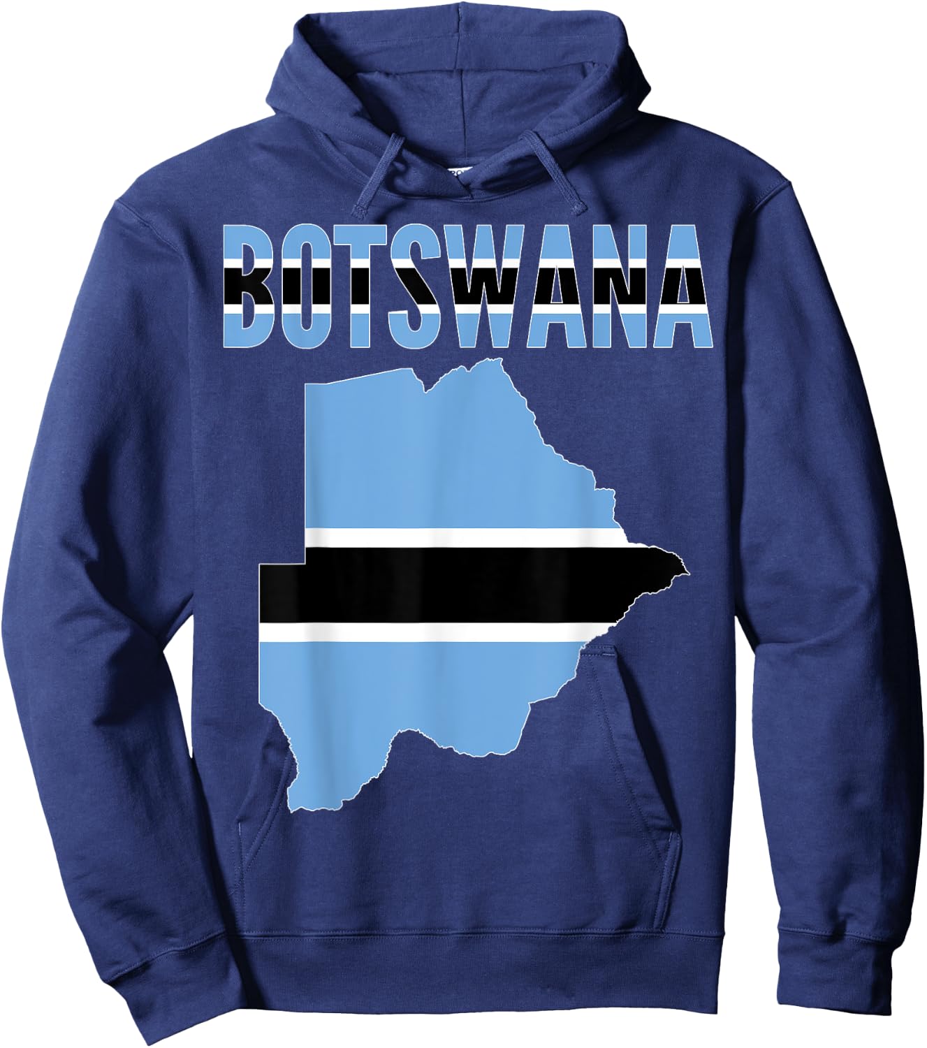 Botswanan - Botswana Country Map Flag Hoodie - Hoodie | Navy