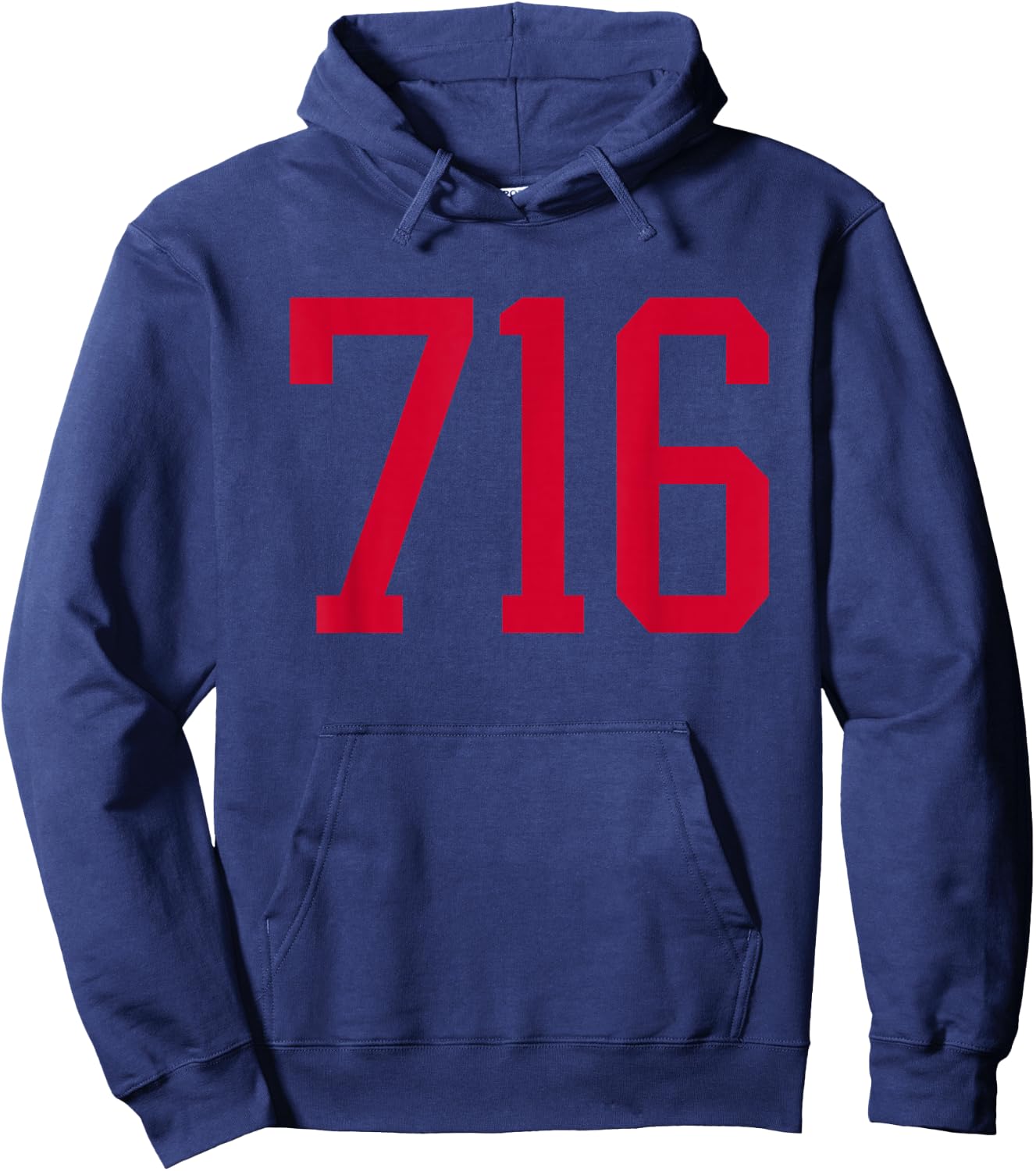 Buffalo New York 716 Area Code Hoodie - Hoodie | Navy