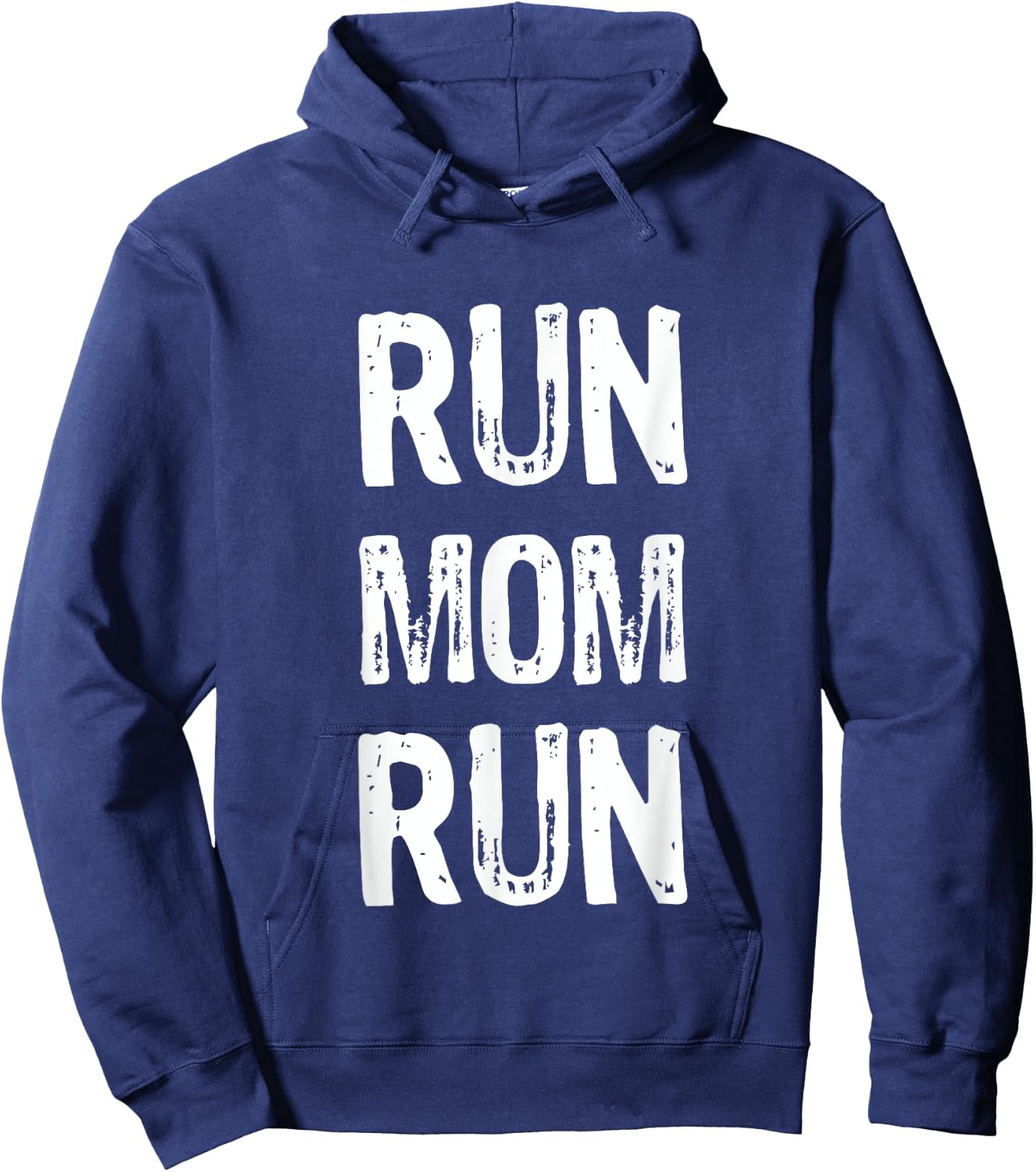 Run Mom Run Marathon Spectator T Shirt Hoodie - Hoodie | Navy