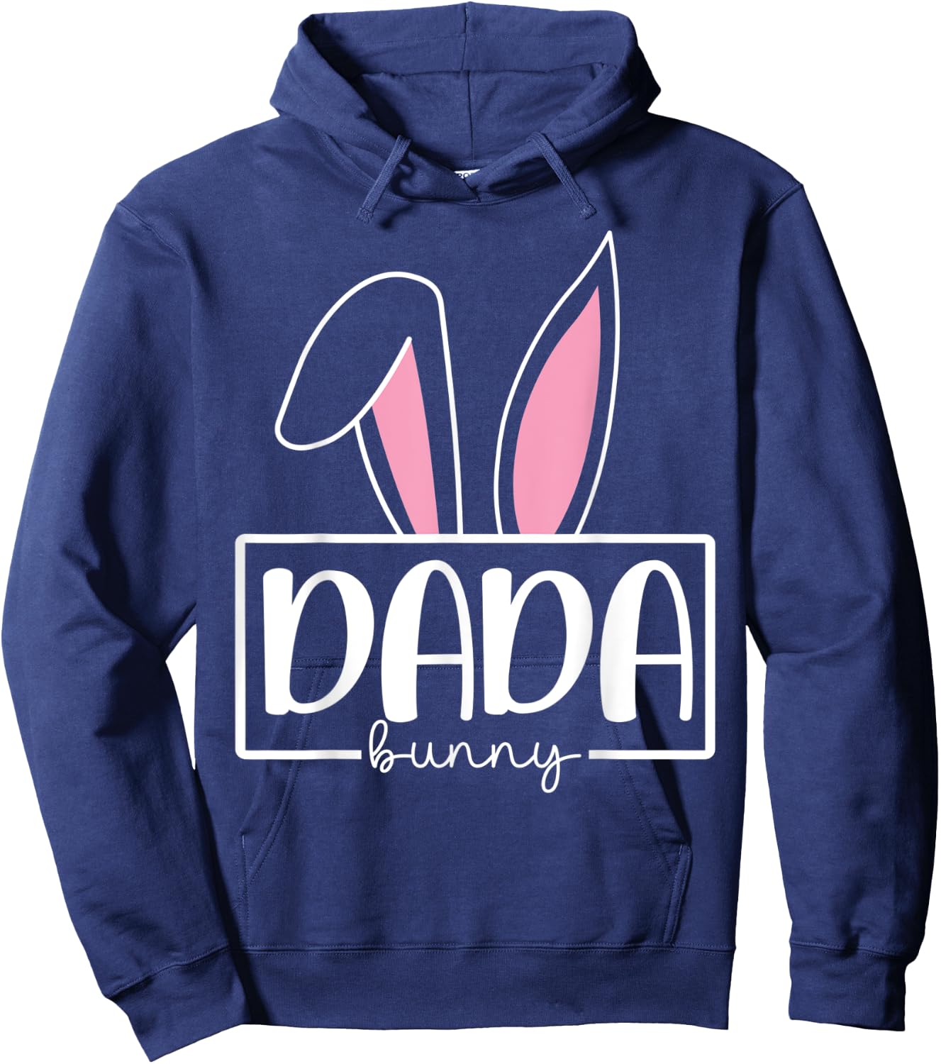 Funny Dada Bunny Happy Easter Family Matching Hoodie - Hoodie | Navy