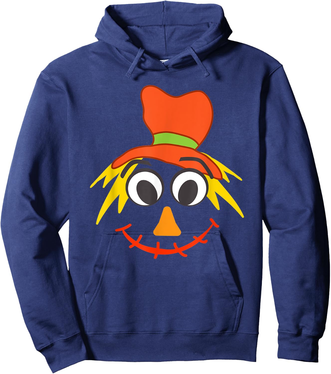 Scarecrow Face - Boys Halloween Hoodie - Hoodie | Navy