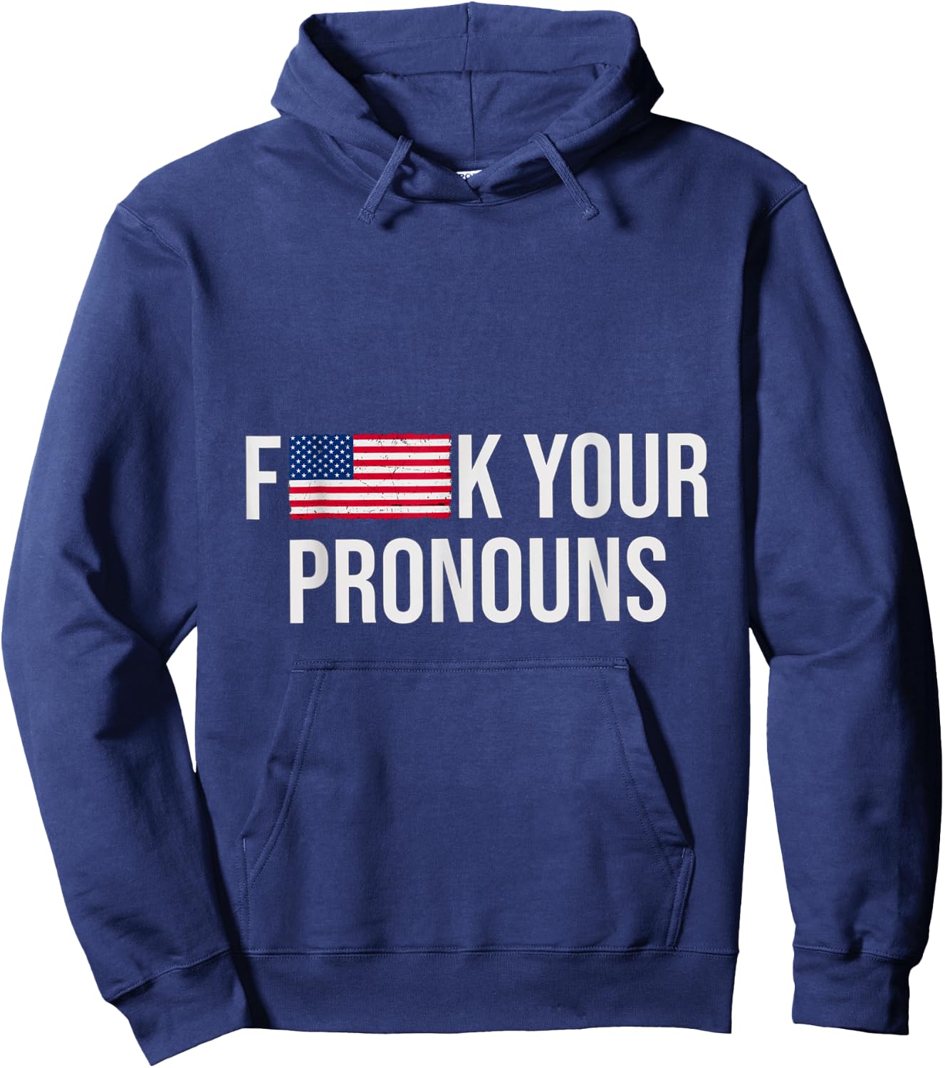 F Your Pronouns Classic Hoodie - Hoodie | Navy