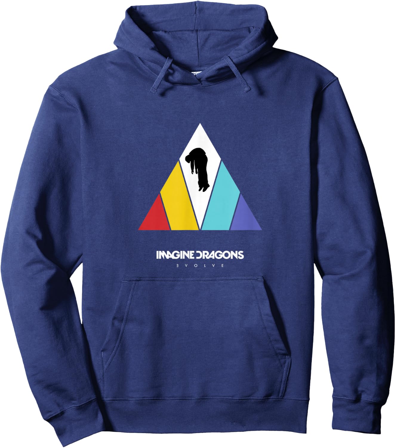 Imagine Dragons Triangle Logo Black , black Hoodie - Hoodie | Navy