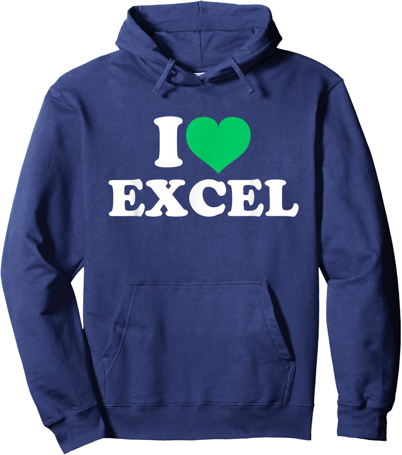 I Love Excel , black Hoodie - Hoodie | Navy