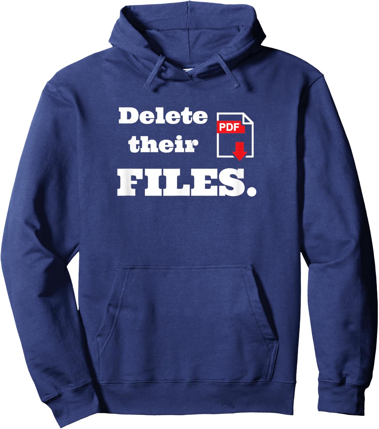 Delete there files - Scammer Payback Hoodie - Hoodie | Navy