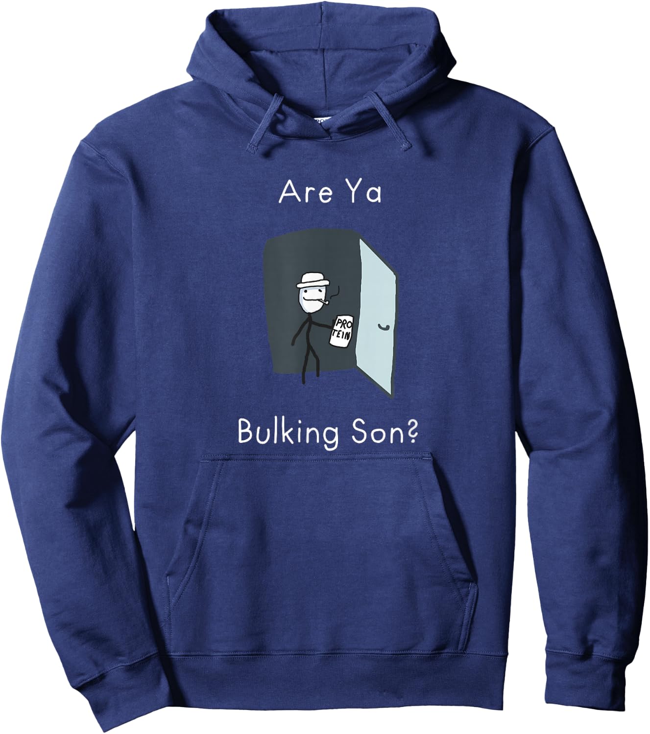 Sind Ya Bulking Sohn Gym Meme Hoodie - Hoodie | Navy