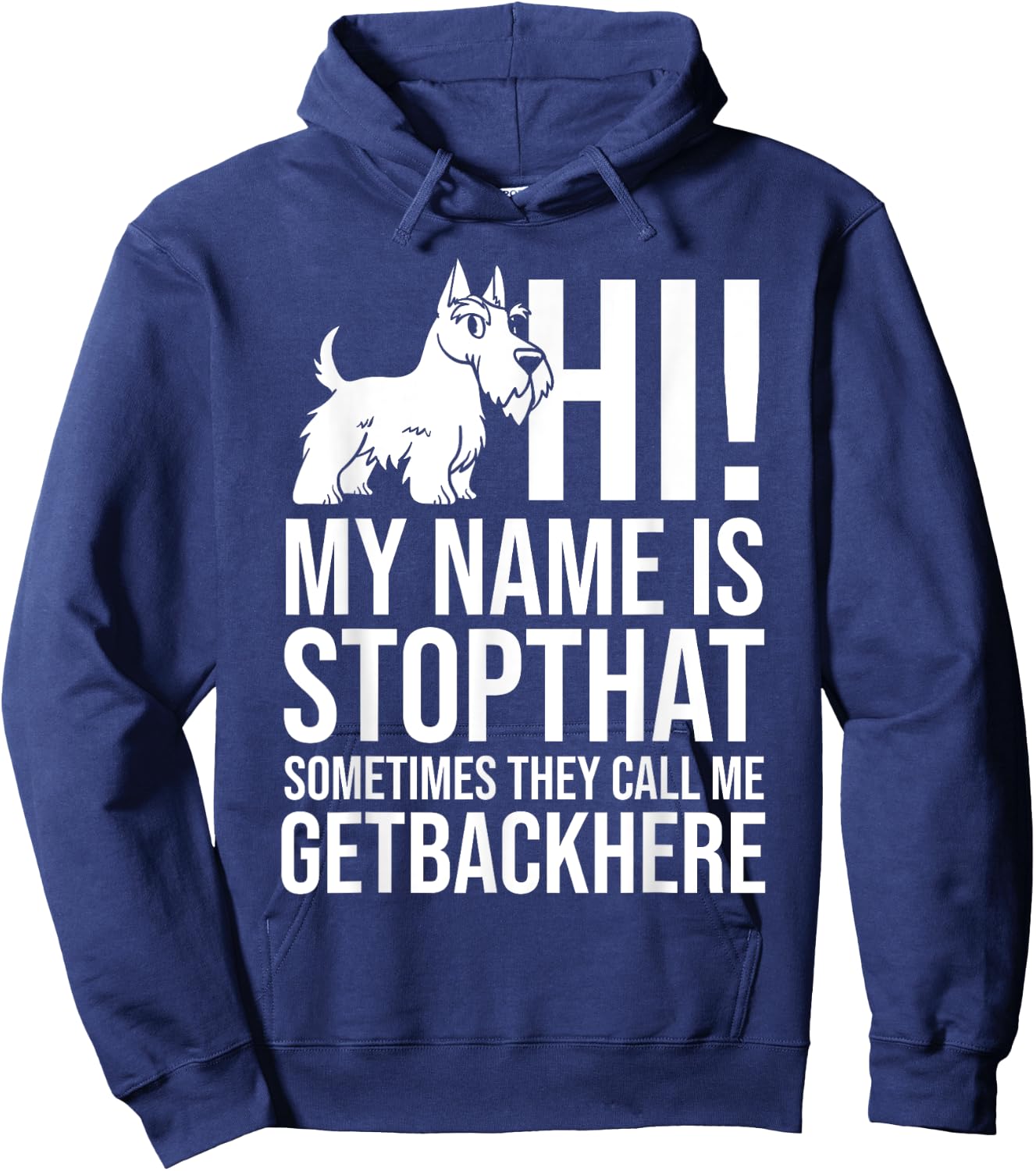 Scottish Terrier Dog Puppies Owner Lover Hoodie - Hoodie | Navy
