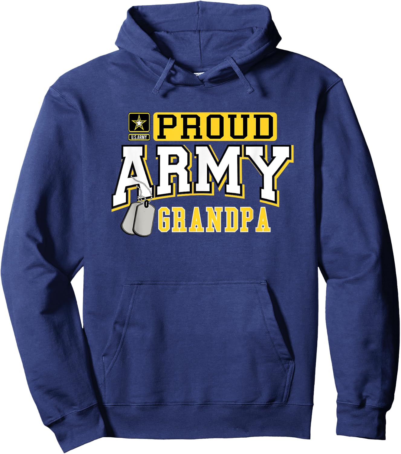 Proud US Army Grandpa Military Pride Hoodie - Hoodie | Navy