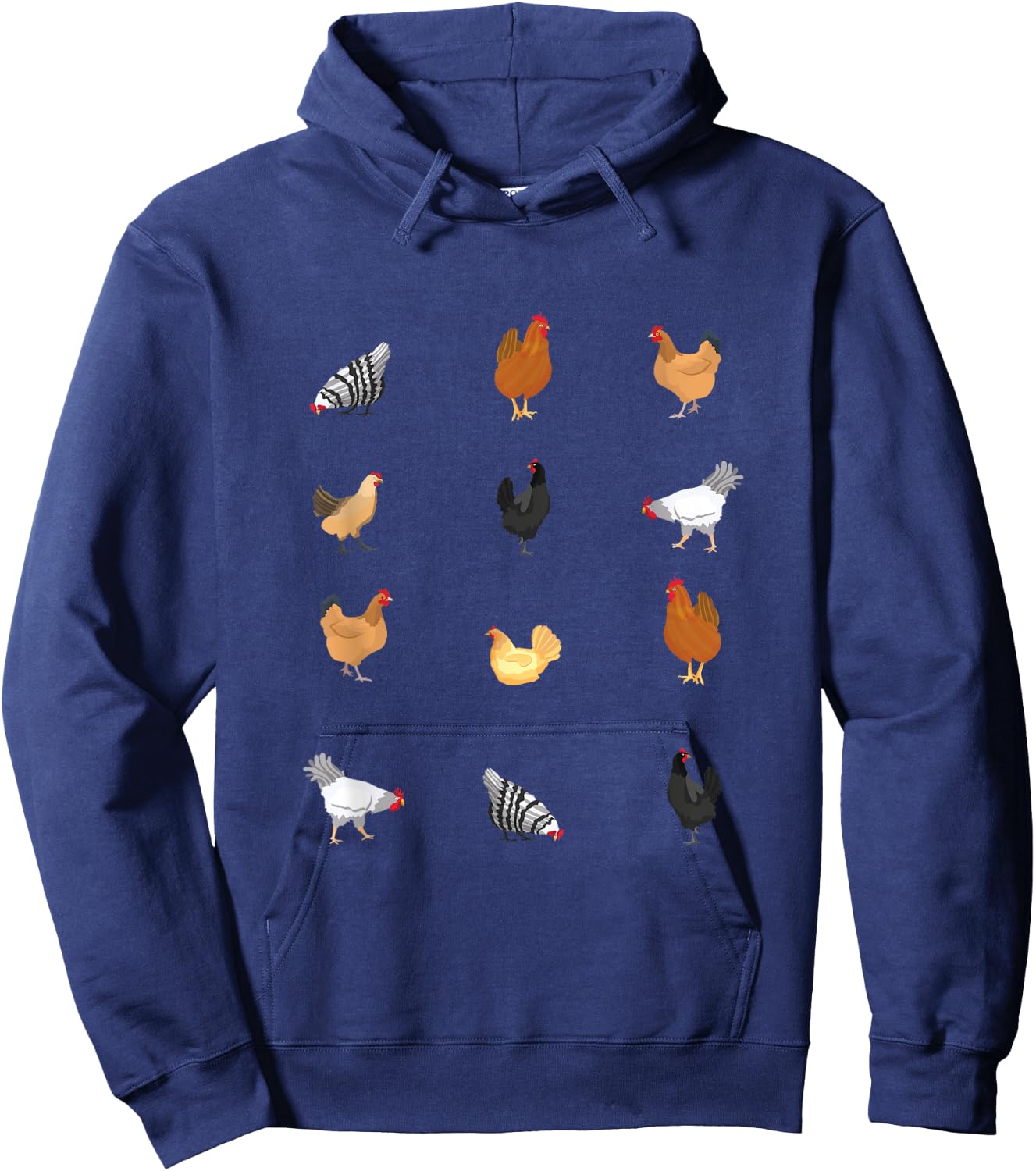 Chicken Lovers Henhouse Farm Chicken Coop Hoodie - Hoodie | Navy