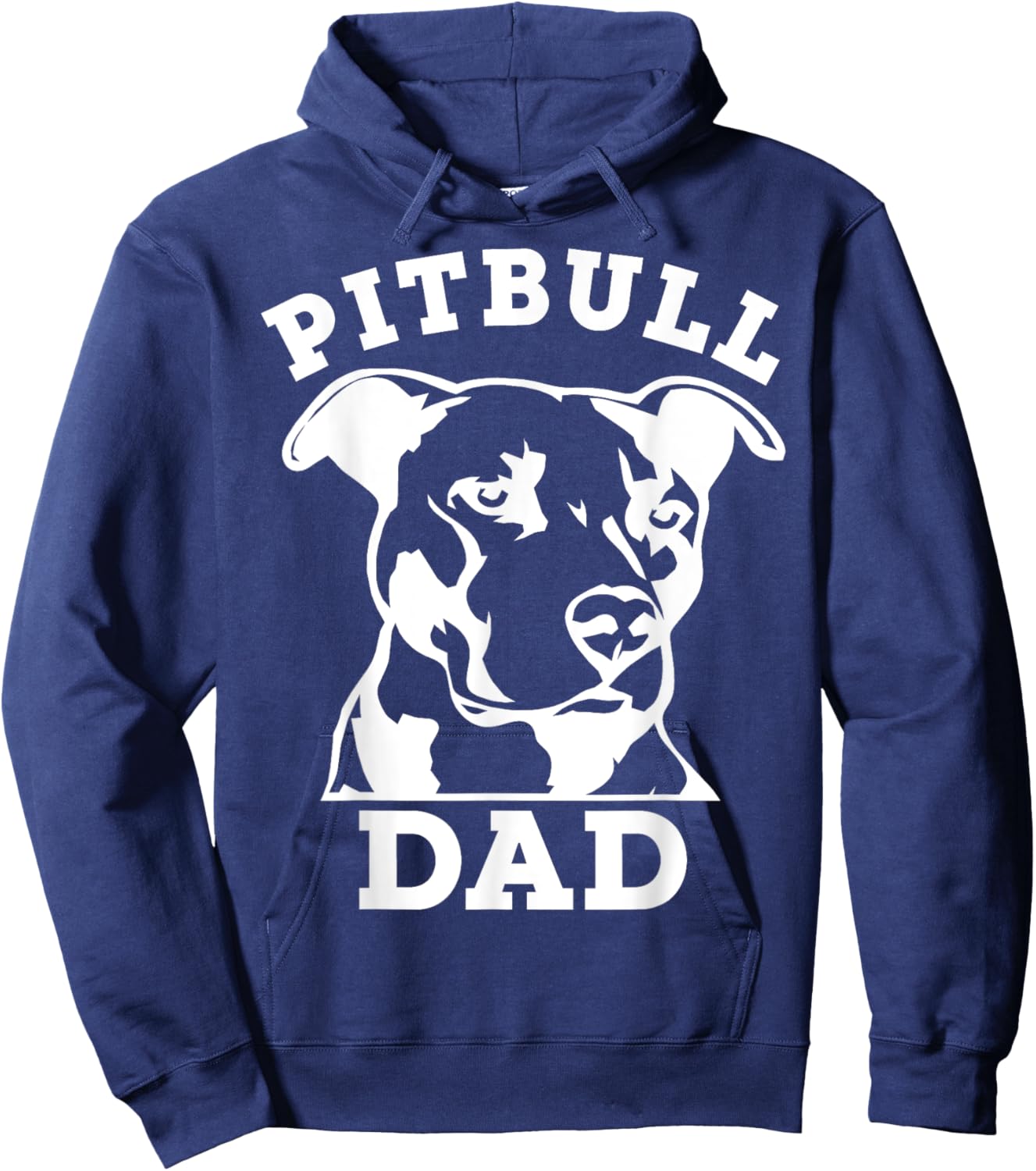 Pit Bull Dad (pitbull shirt, pitbull owner) Hoodie - Hoodie | Navy