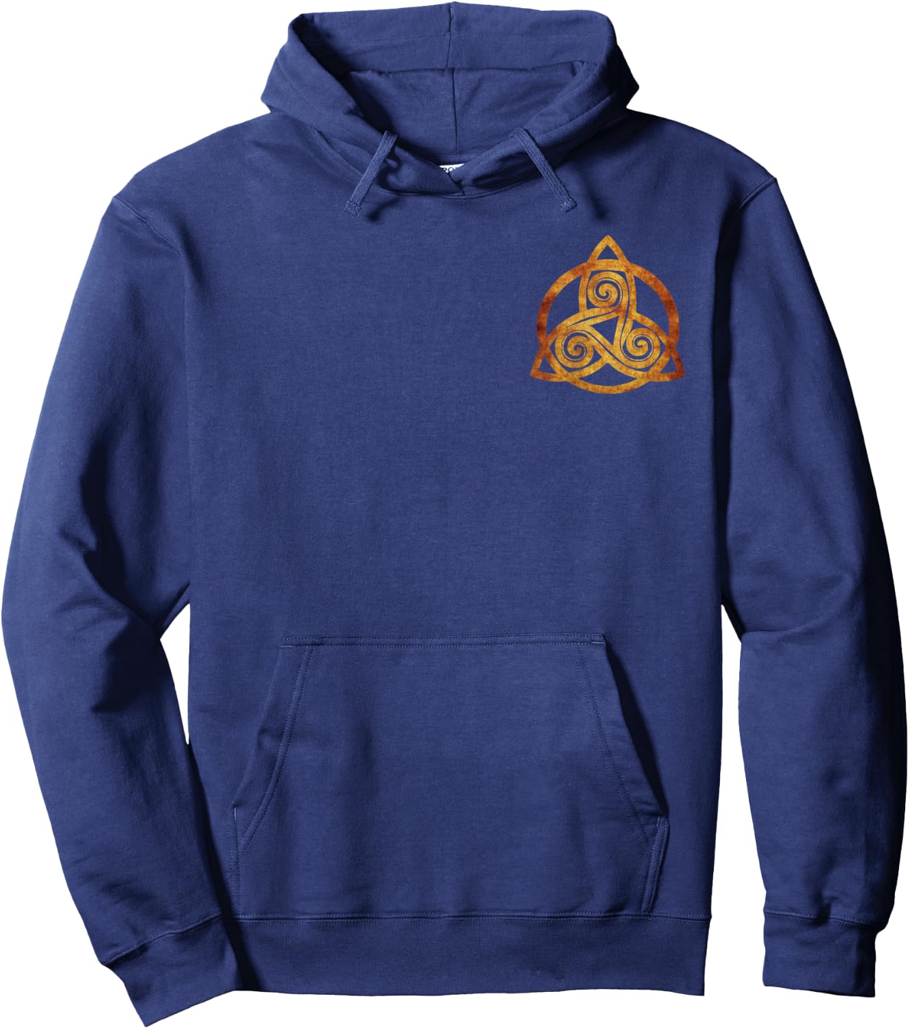 Celtic Knot Triskele , Black, S Hoodie - Hoodie | Navy