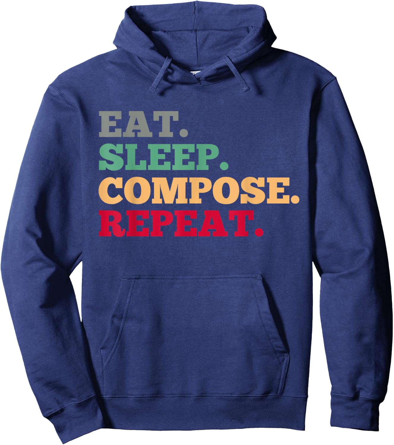 Vintage Music Composition Composers Songwriters Hoodie - Hoodie | Navy