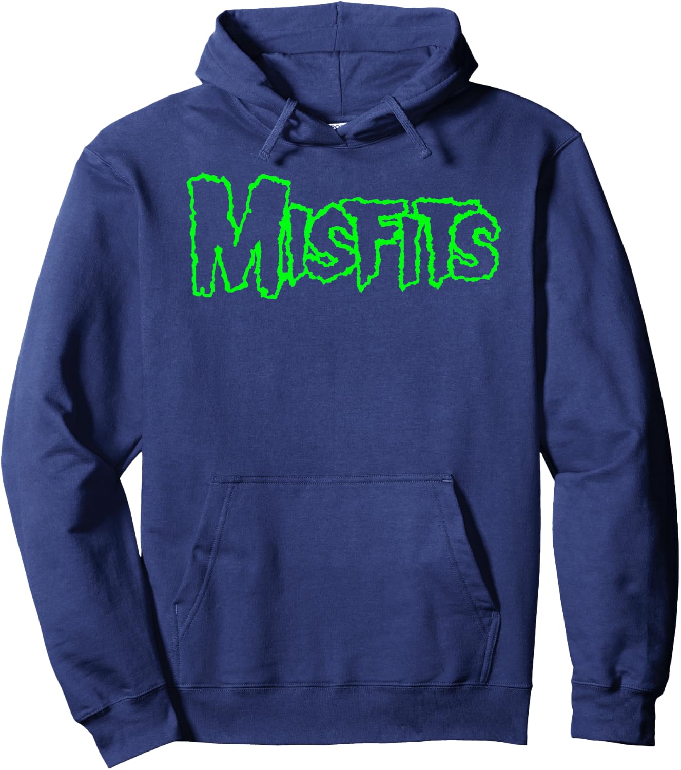 Misfits Green Logo , black Hoodie - Hoodie | Navy