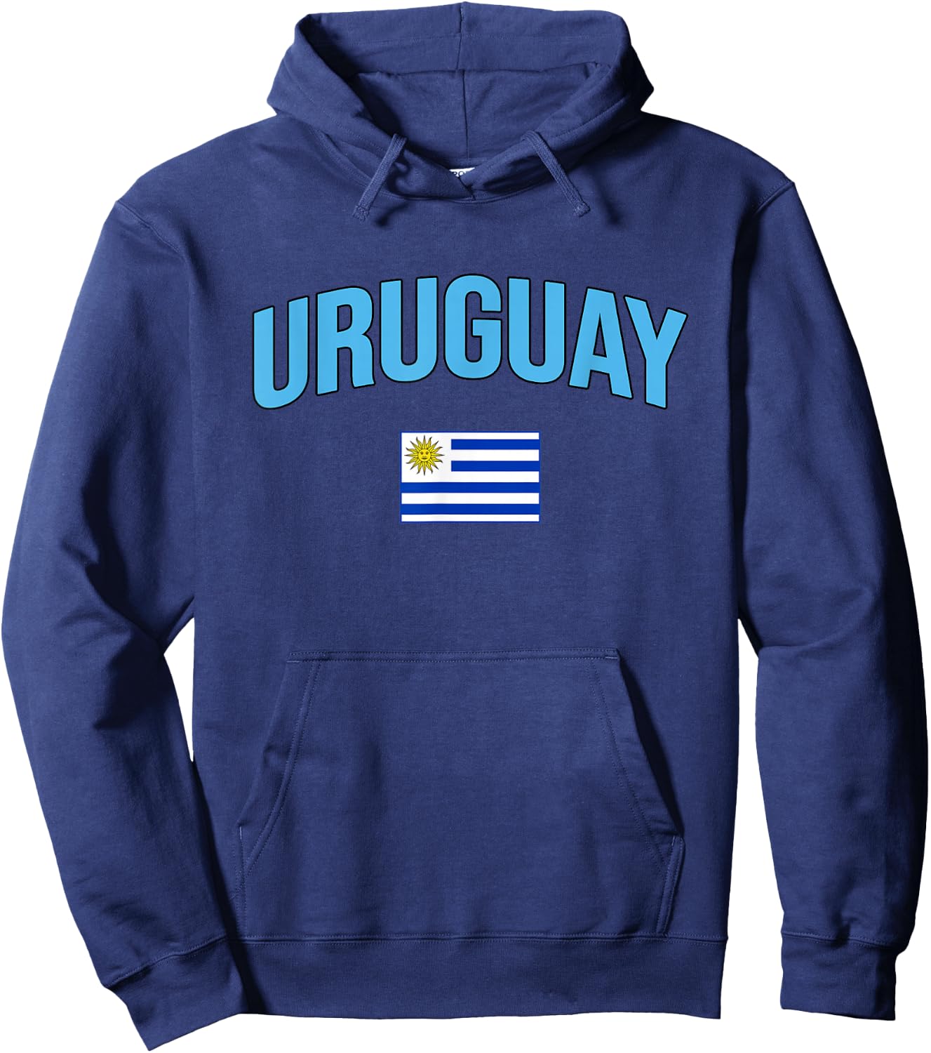 Uruguay - Flag of Uruguay - Throwback Design Hoodie - Hoodie | Navy