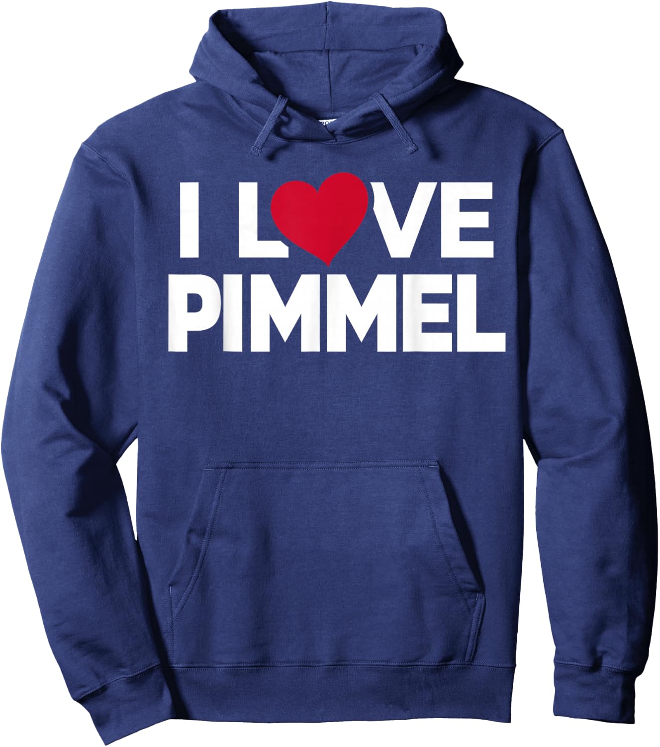 I Love Pimmel Erotic Joke Item Tails , black Hoodie - Hoodie | Navy