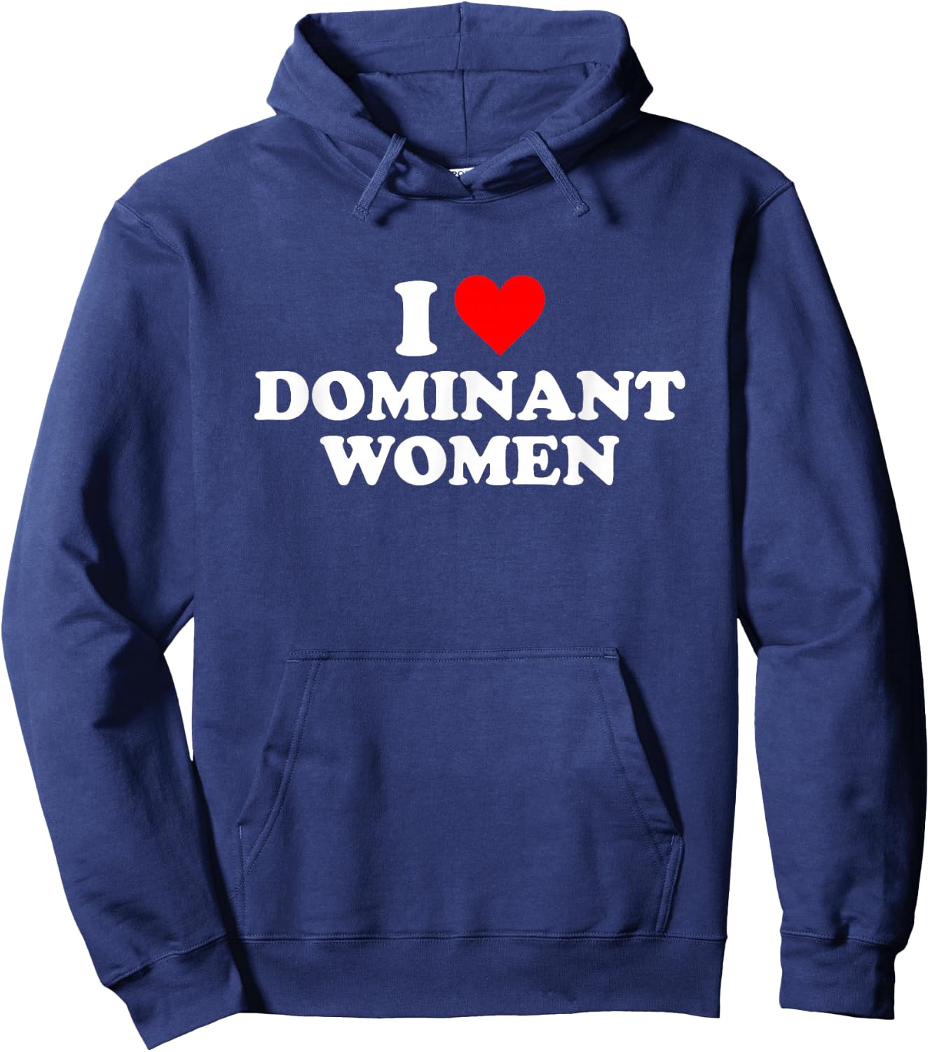 Ich liebe dominante Frauenherzen Hoodie - Hoodie | Navy