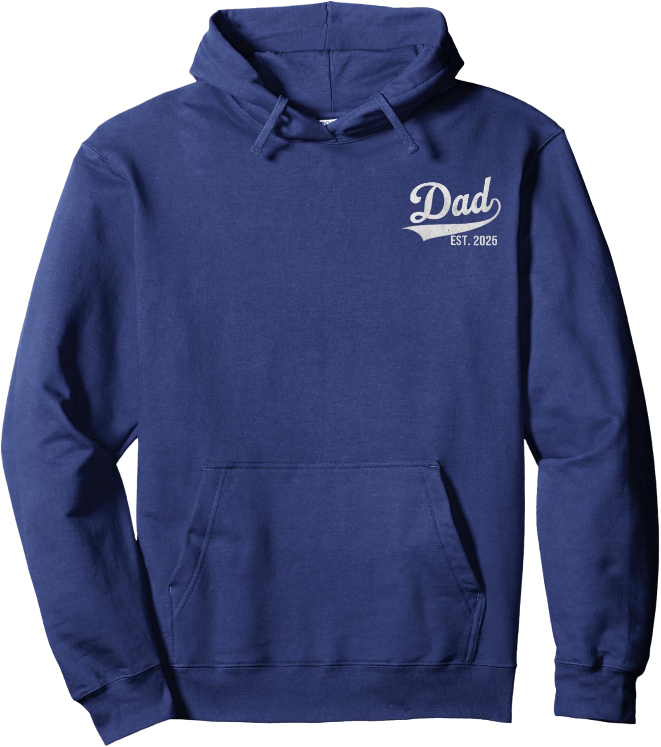 Dad Est 2025 Logo Expect Baby Men New Dad 2025 Hoodie - Hoodie | Navy