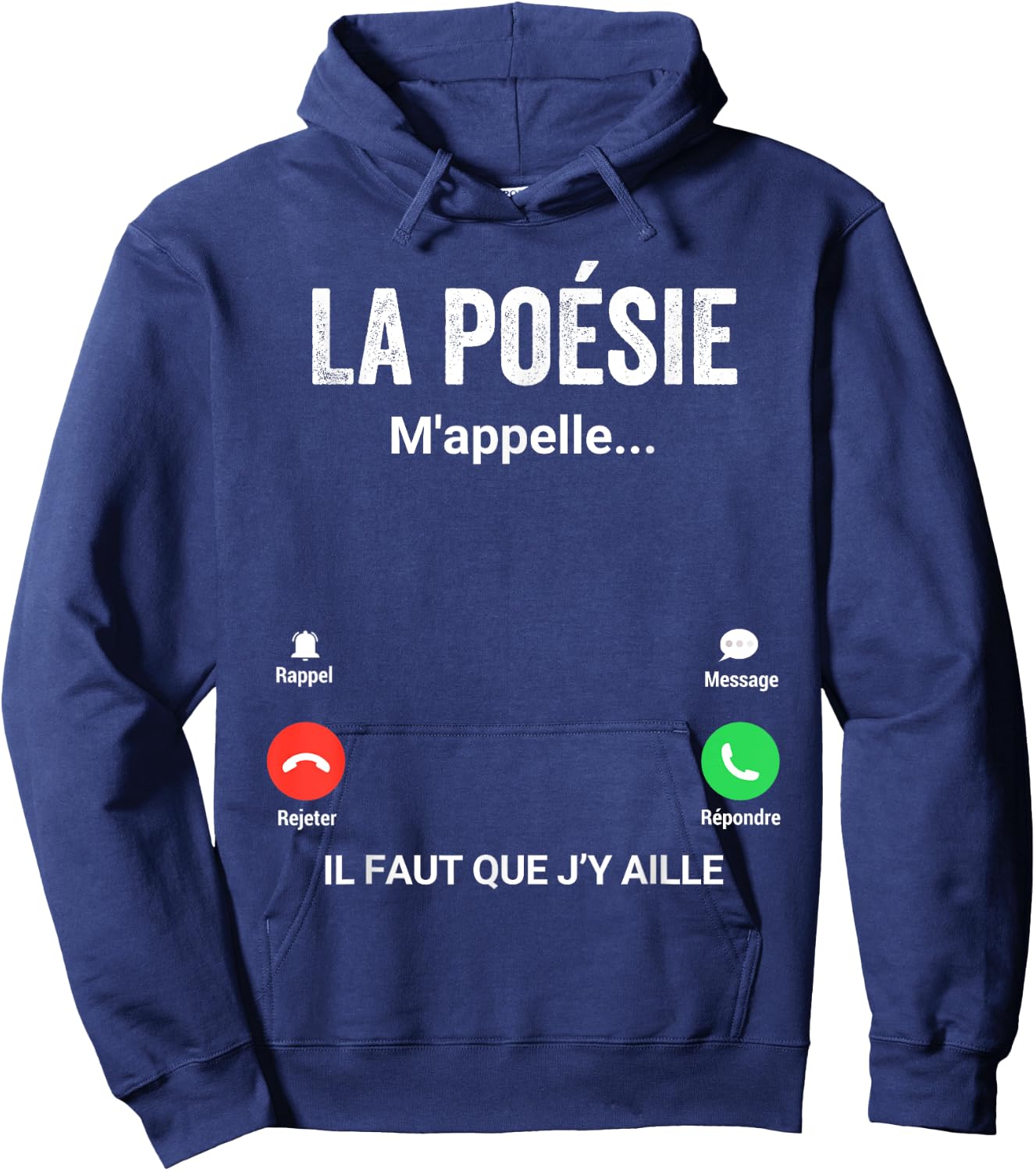 Poetry Me Calls Gift Humor Poet , Black, S Hoodie - Hoodie | Navy