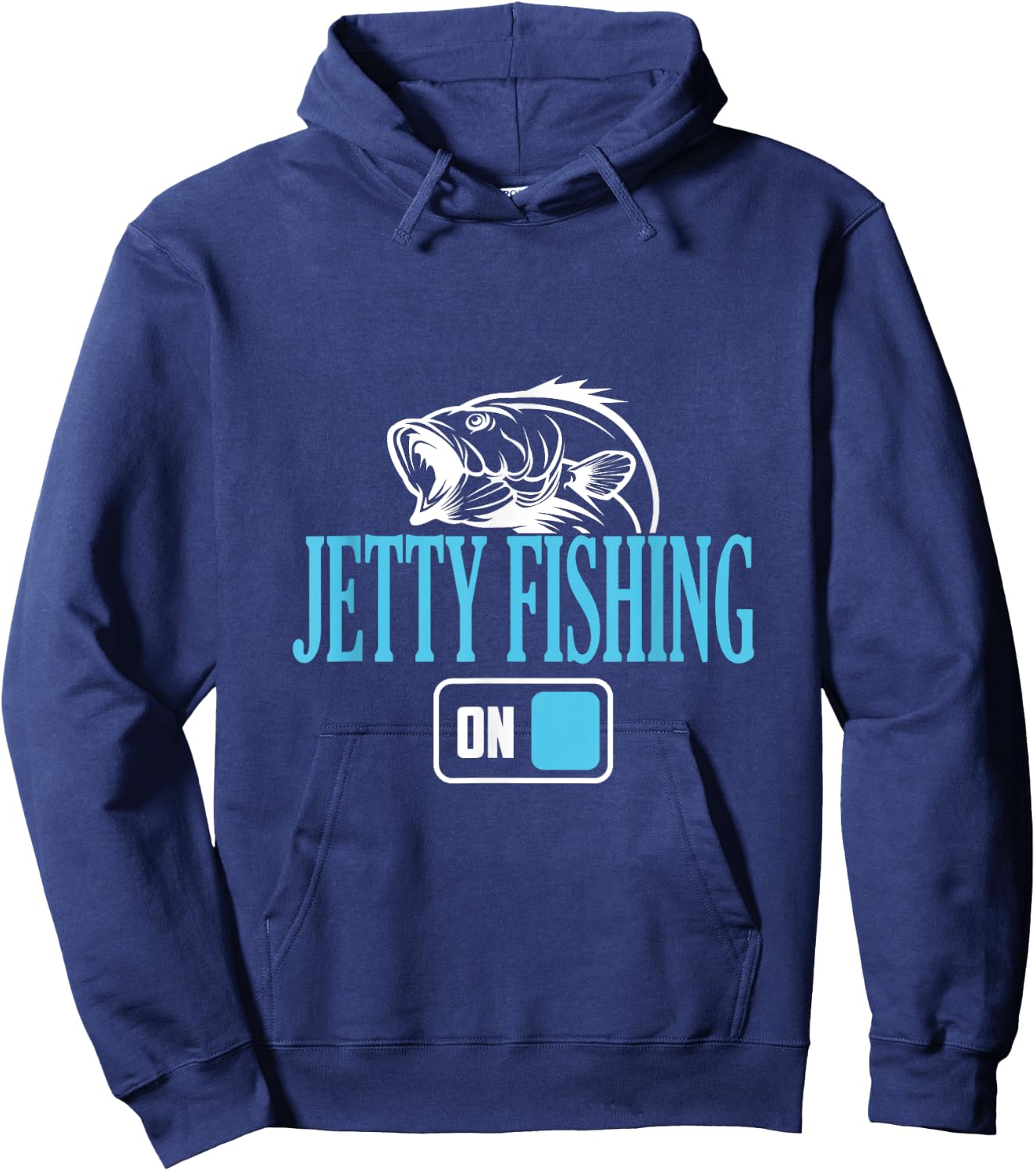 Fisherman Jetty Fishing Mode On Hoodie - Hoodie | Navy