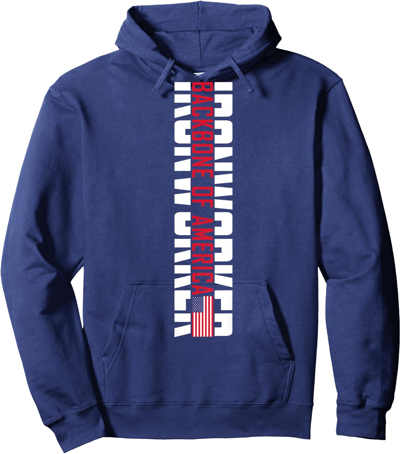 Backbone of America Ironworker Hoodie - Hoodie | Navy