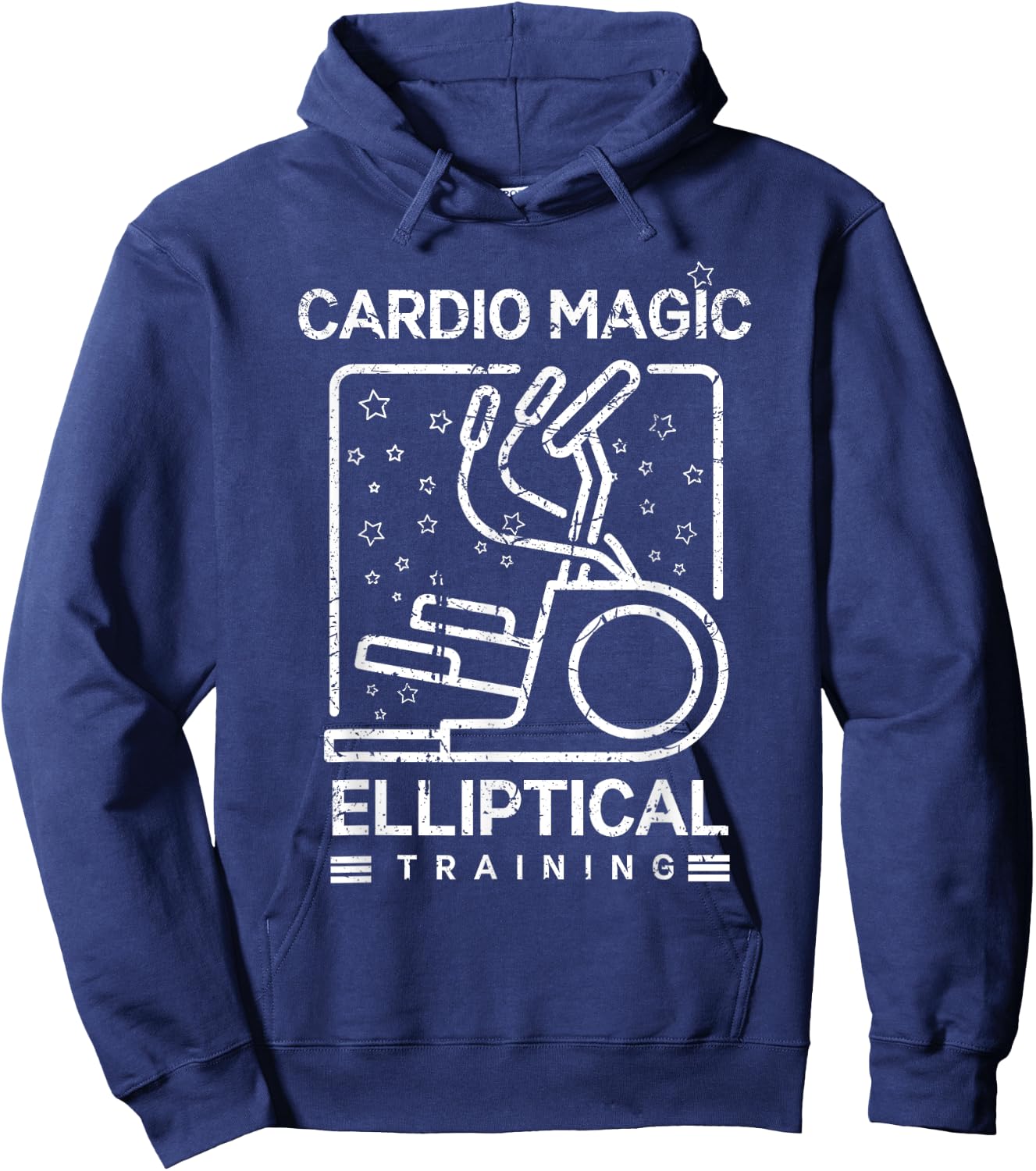 Cardio Magic Elliptical Training for Gymgoers Hoodie - Hoodie | Navy