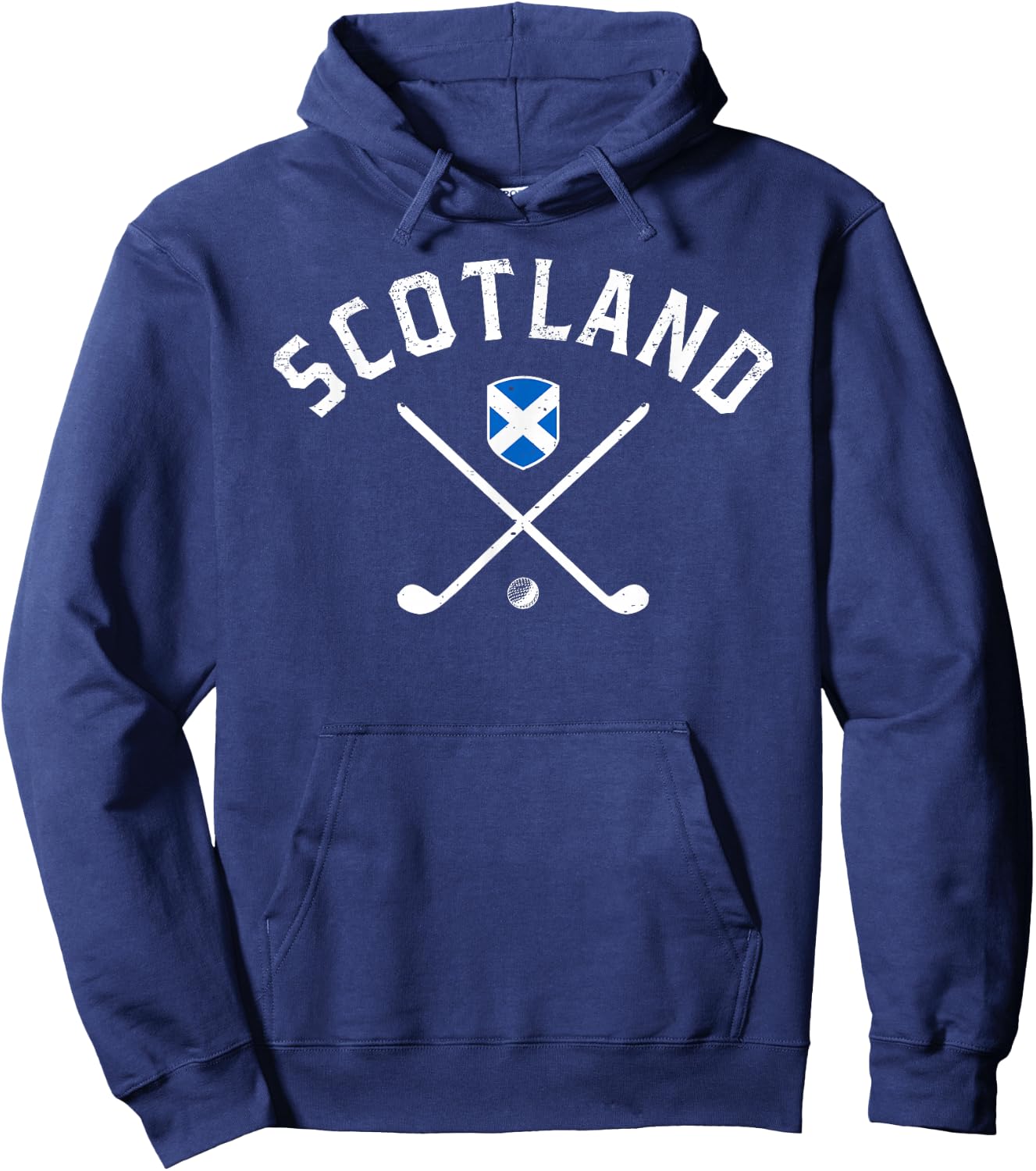 Scotland Golf - Scottish Flag Golf Hoodie - Hoodie | Navy