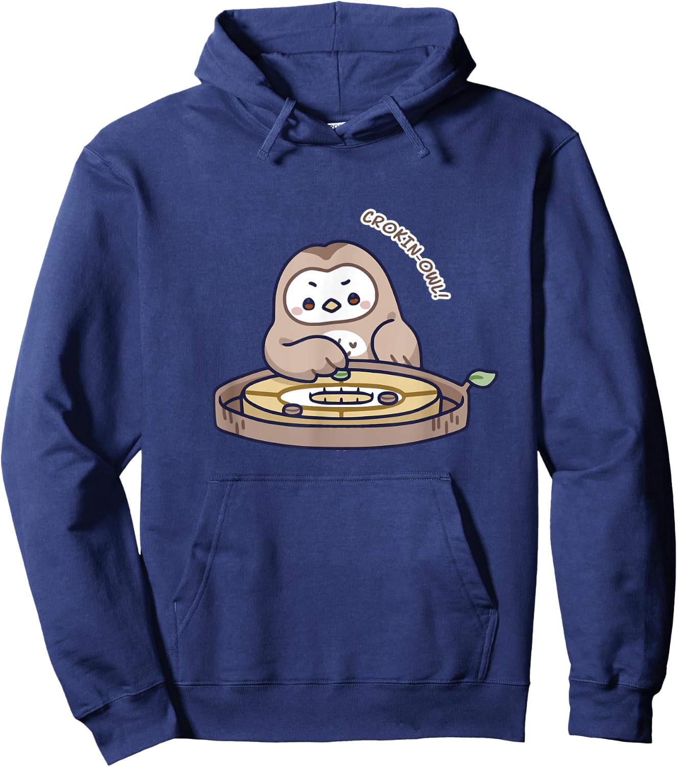Kawaii Games Crokinole Owl Hoodie - Hoodie | Navy