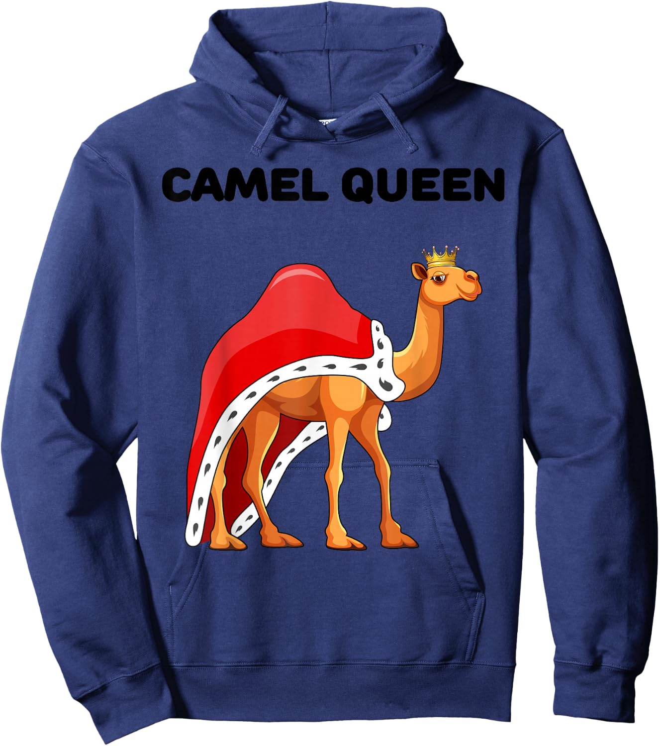 Camel Queen | Girls Camel Lover Design | Camel Hoodie - Hoodie | Navy