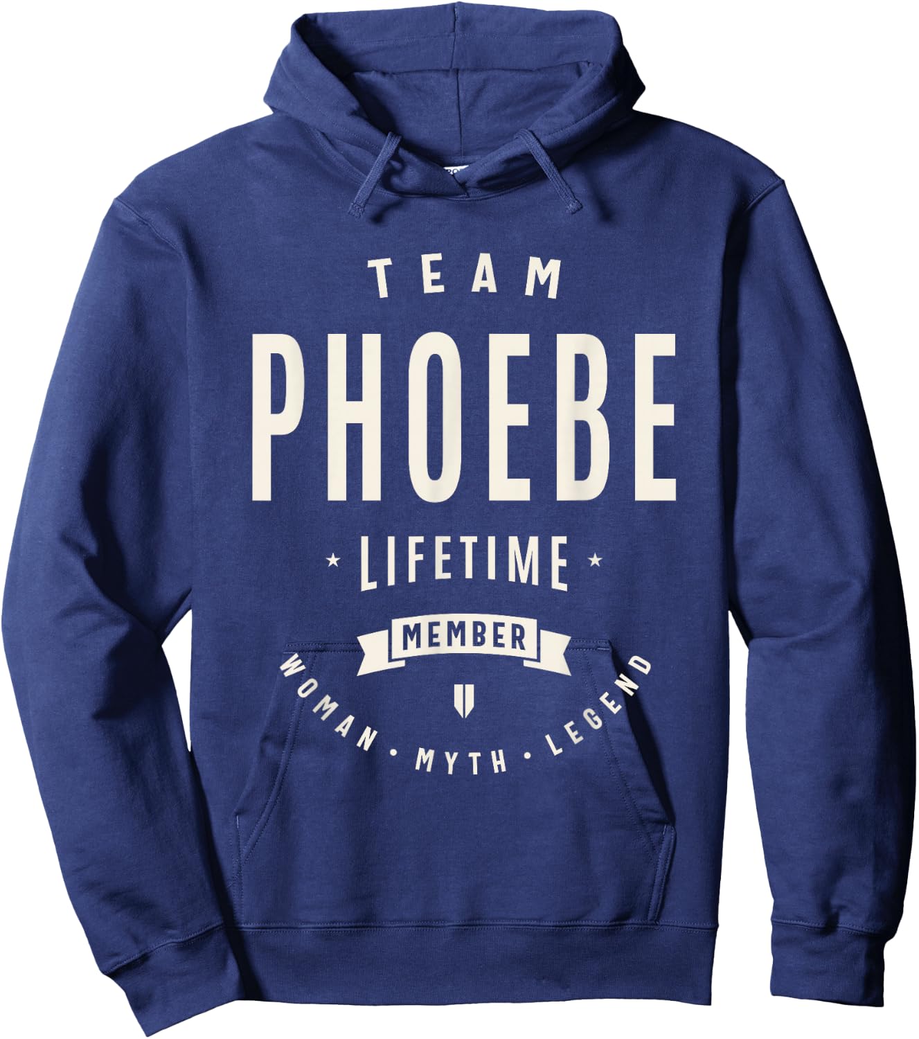 Team Phoebe Lifetime Member Funny Name Phoebe Hoodie - Hoodie | Navy