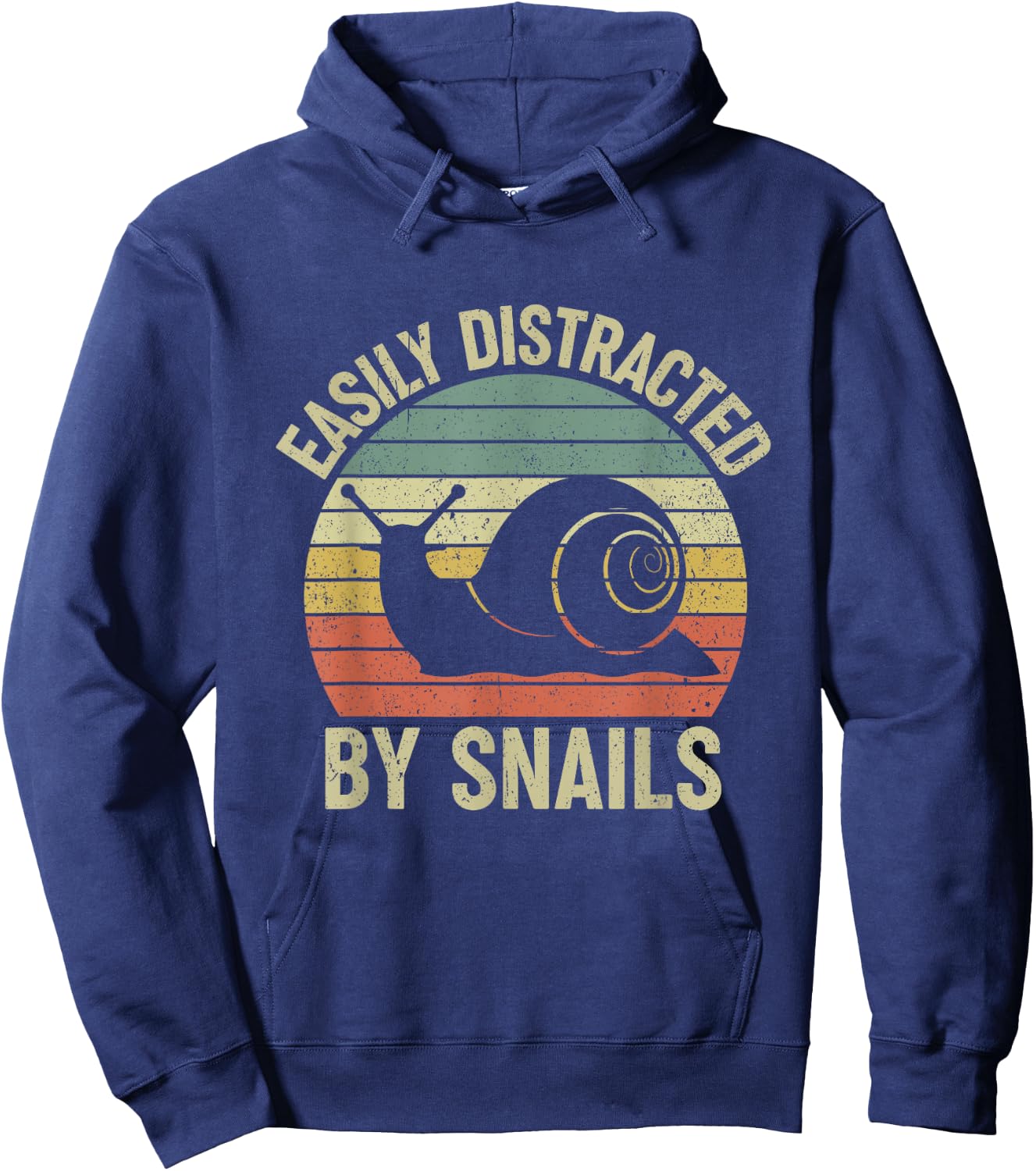 Easily Distracted by Snails Hoodie - Hoodie | Navy